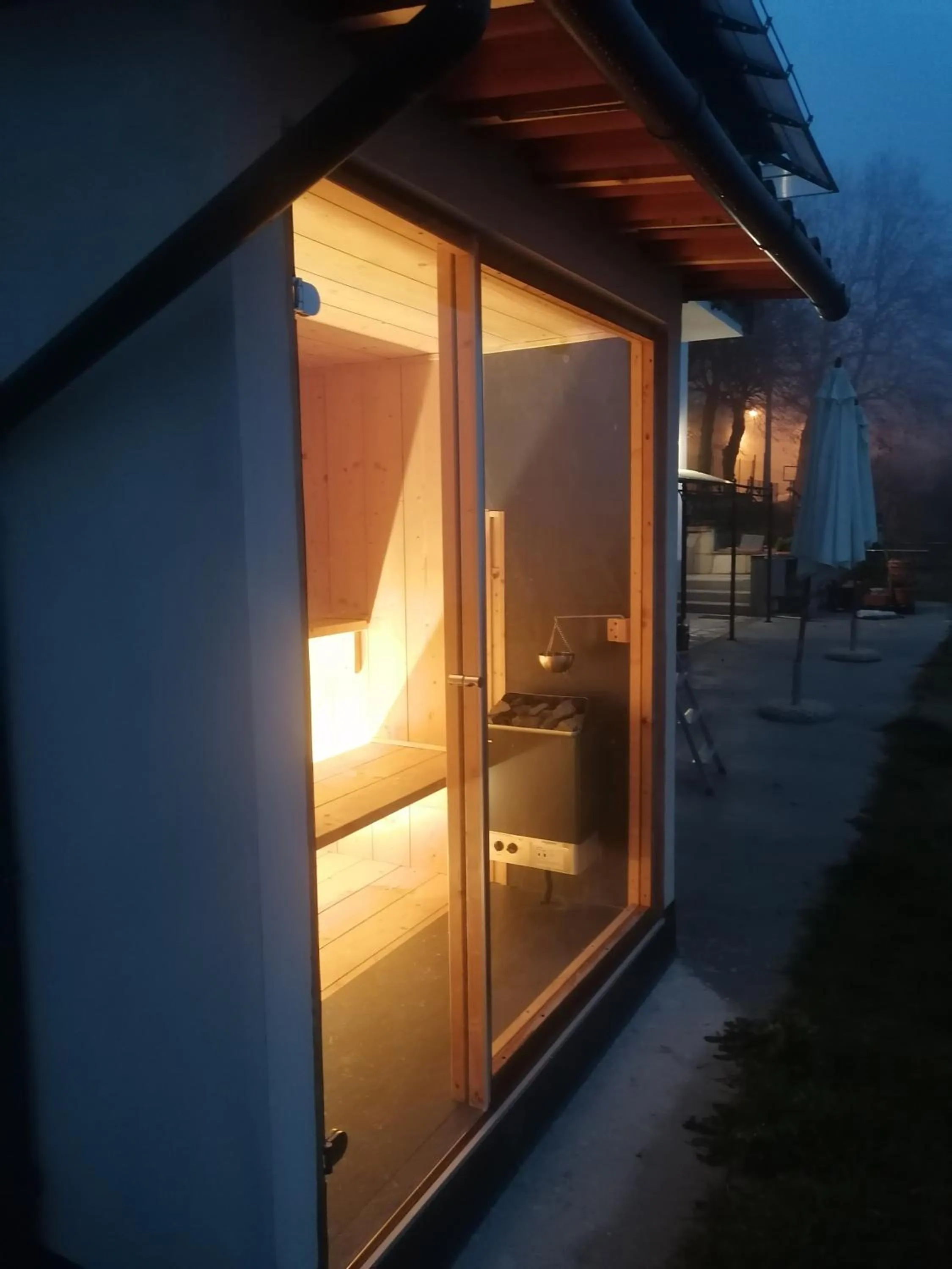 Sauna in Villa Belvedere Langhe