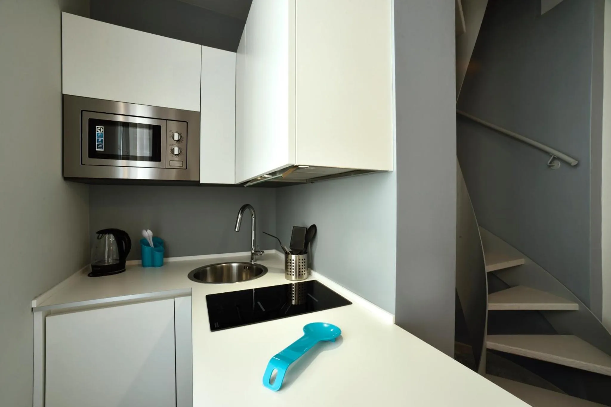 Kitchen or kitchenette in Boutique Hotel de la Ville