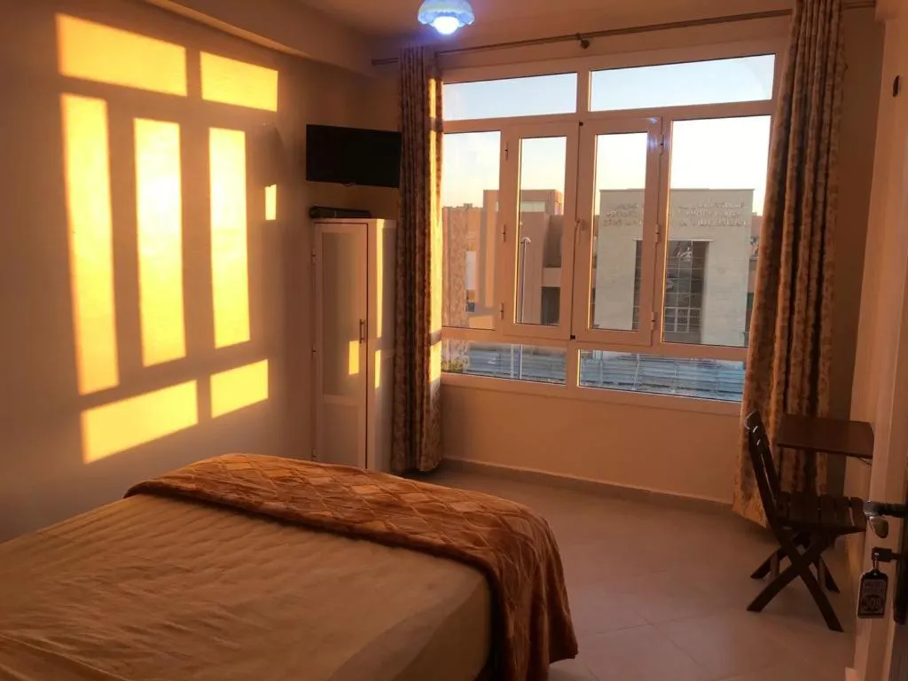 Bed in Hôtel Afoulki Tiznit