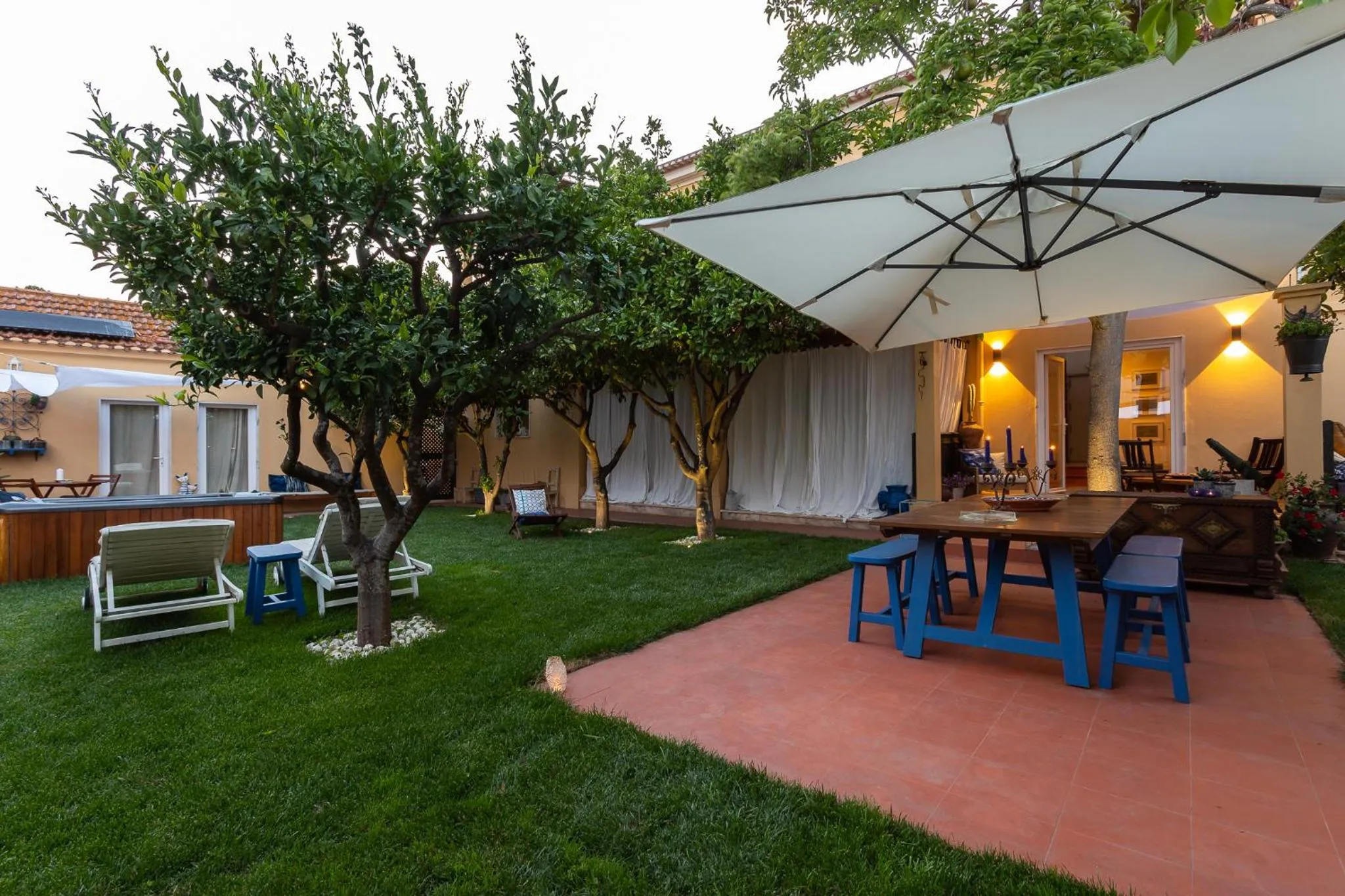 Patio in Geronimo Guest House Belém