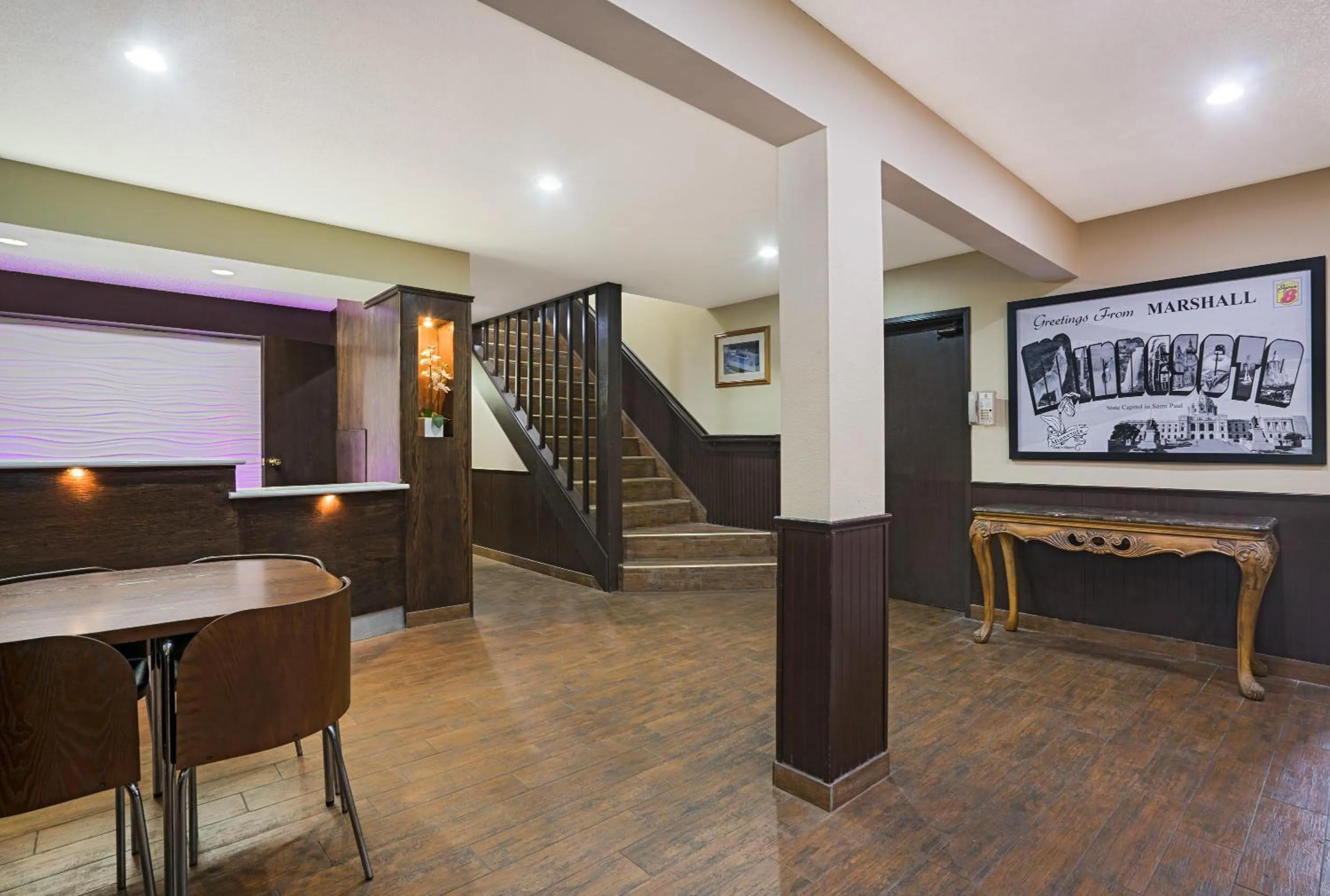 Seating area in Super 8 by Wyndham Marshall MN