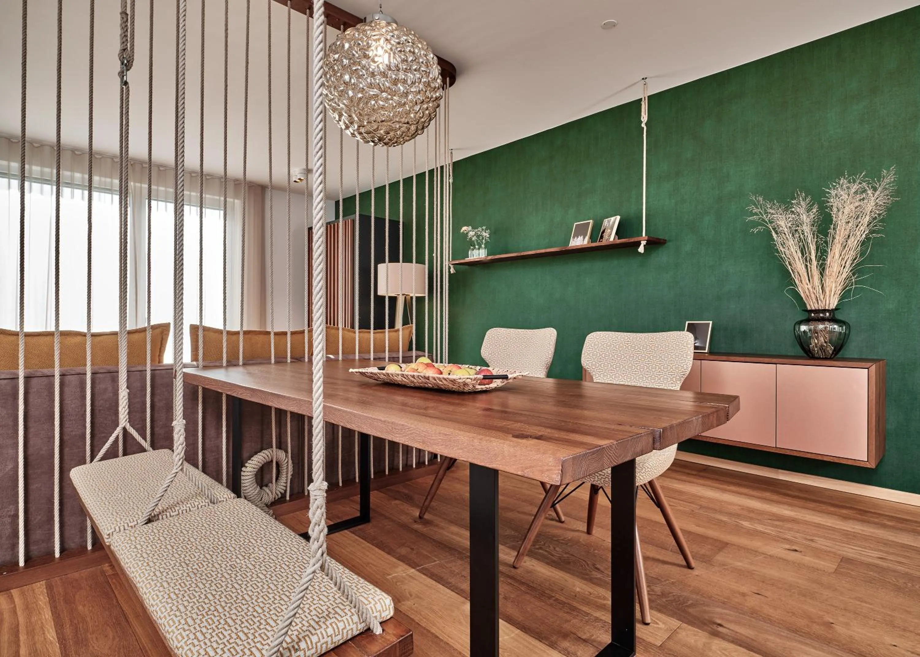 Seating area in WaldFunkeln LODGE