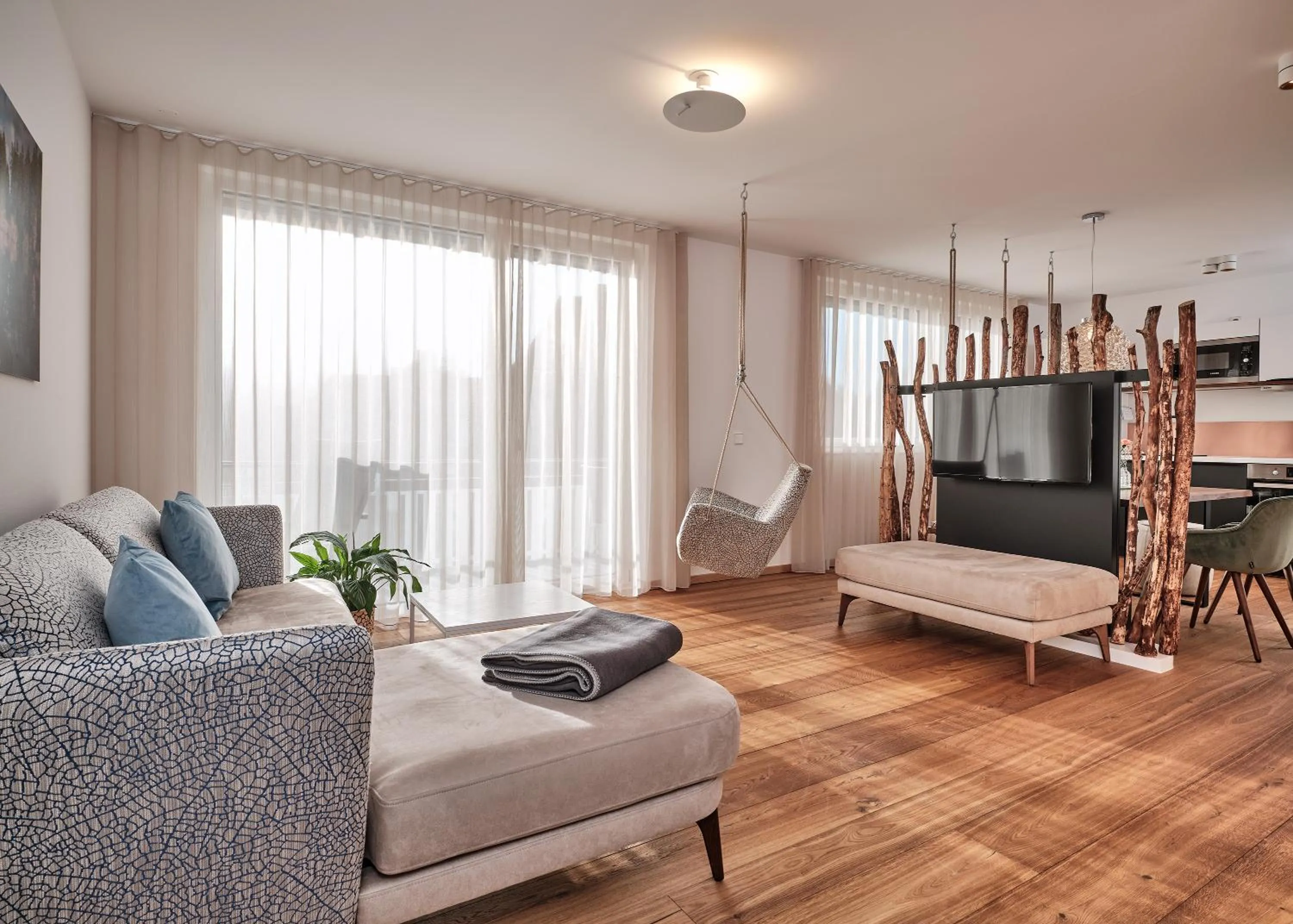 Living room in WaldFunkeln LODGE