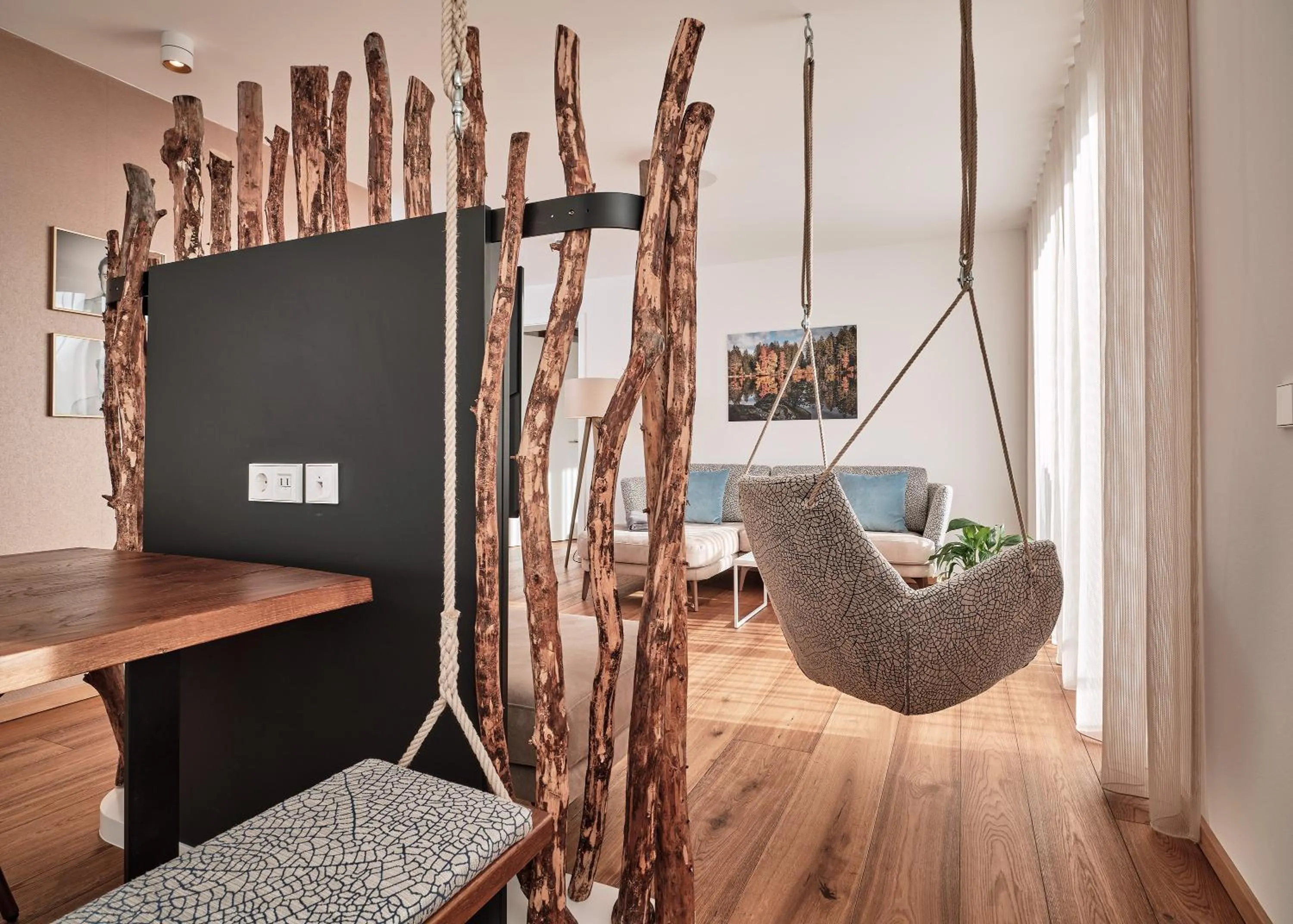 Living room in WaldFunkeln LODGE