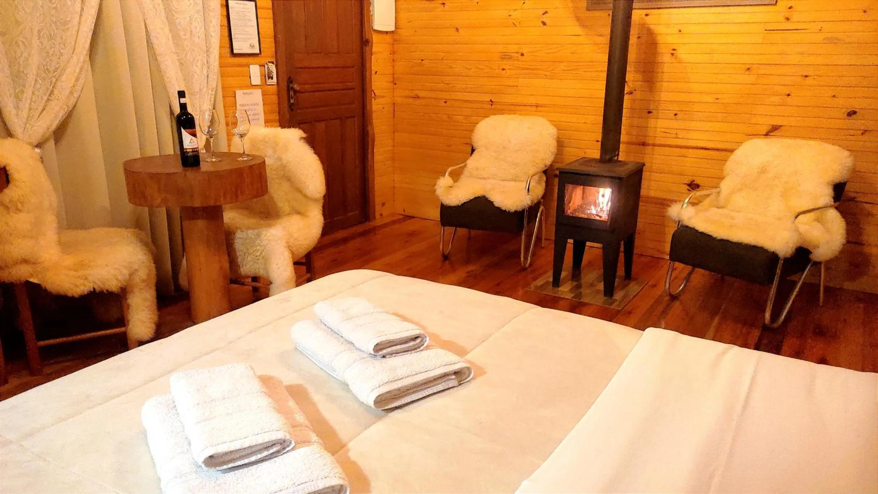 Bed in Pousada Caminhos da Natureza