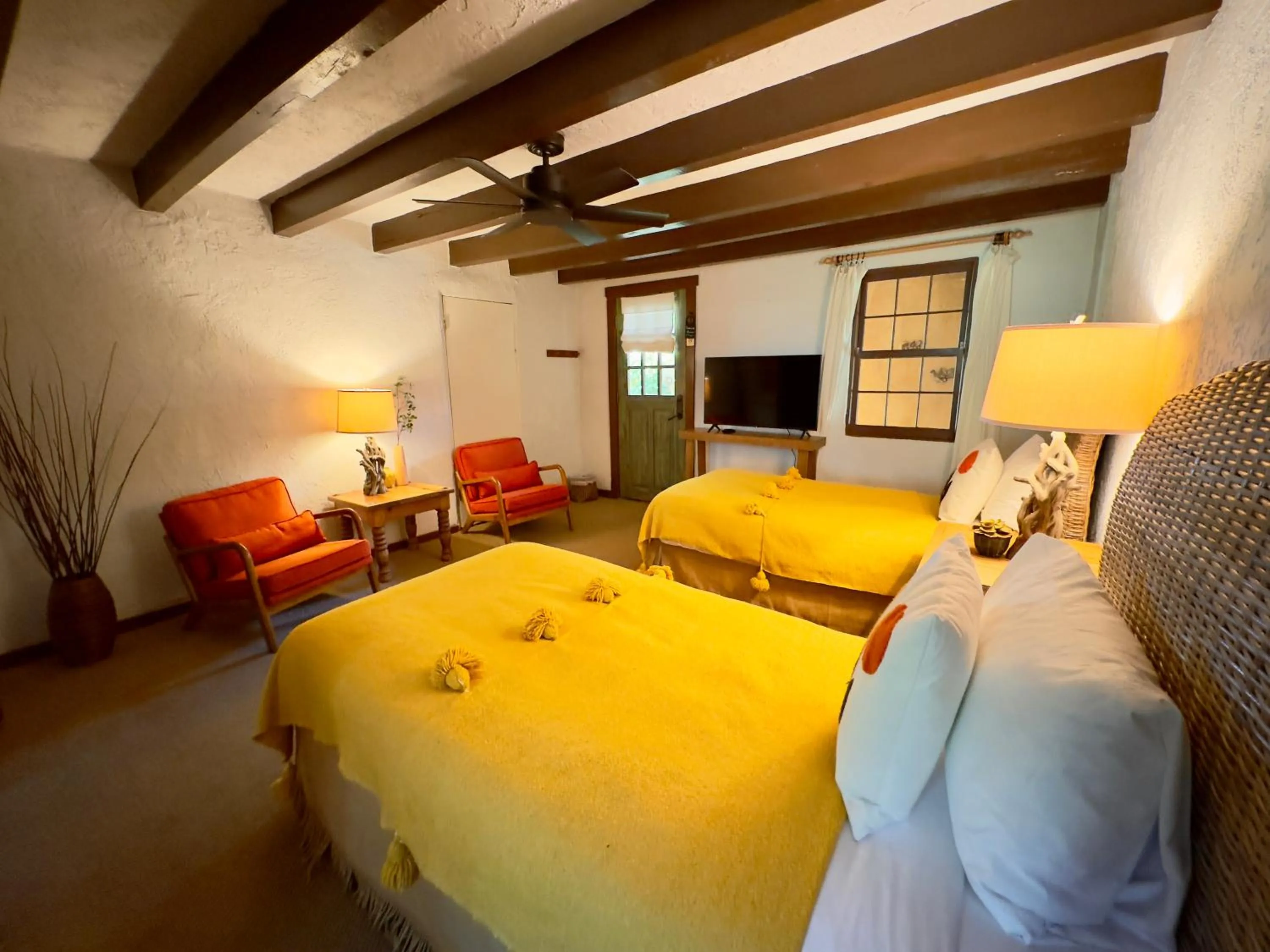 Bed in Old Taos Guesthouse B&B