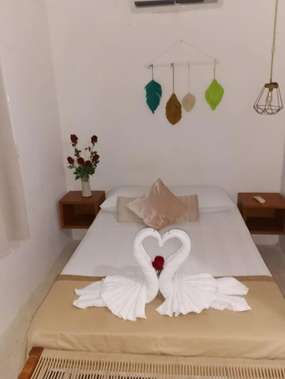 Bed in Hotel AKBAL Holbox