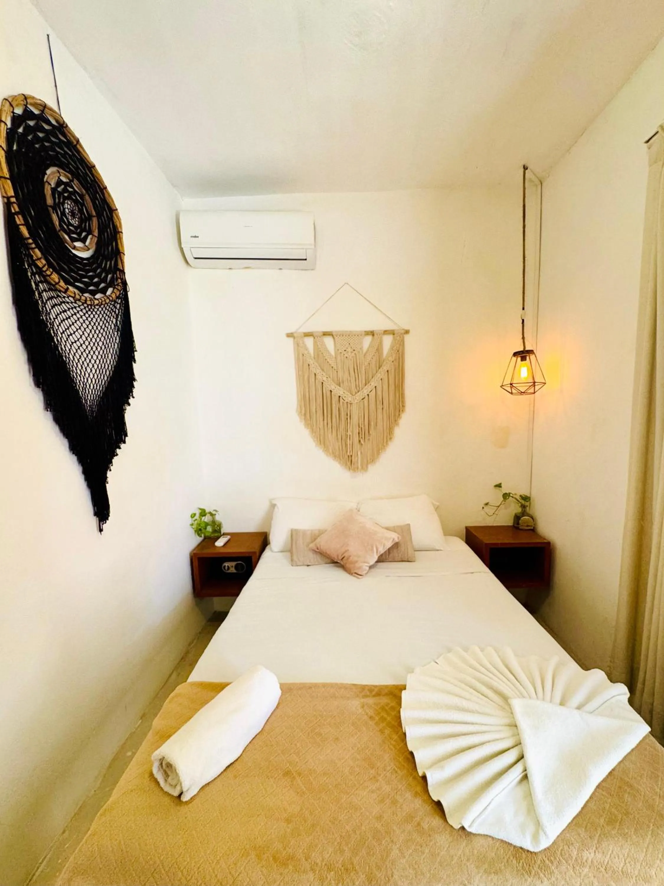 Bed in Hotel AKBAL Holbox