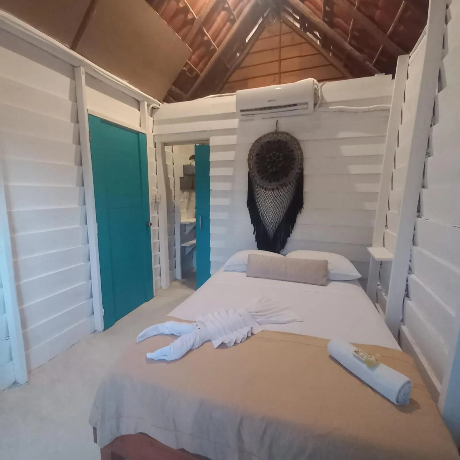 Bed in Hotel AKBAL Holbox