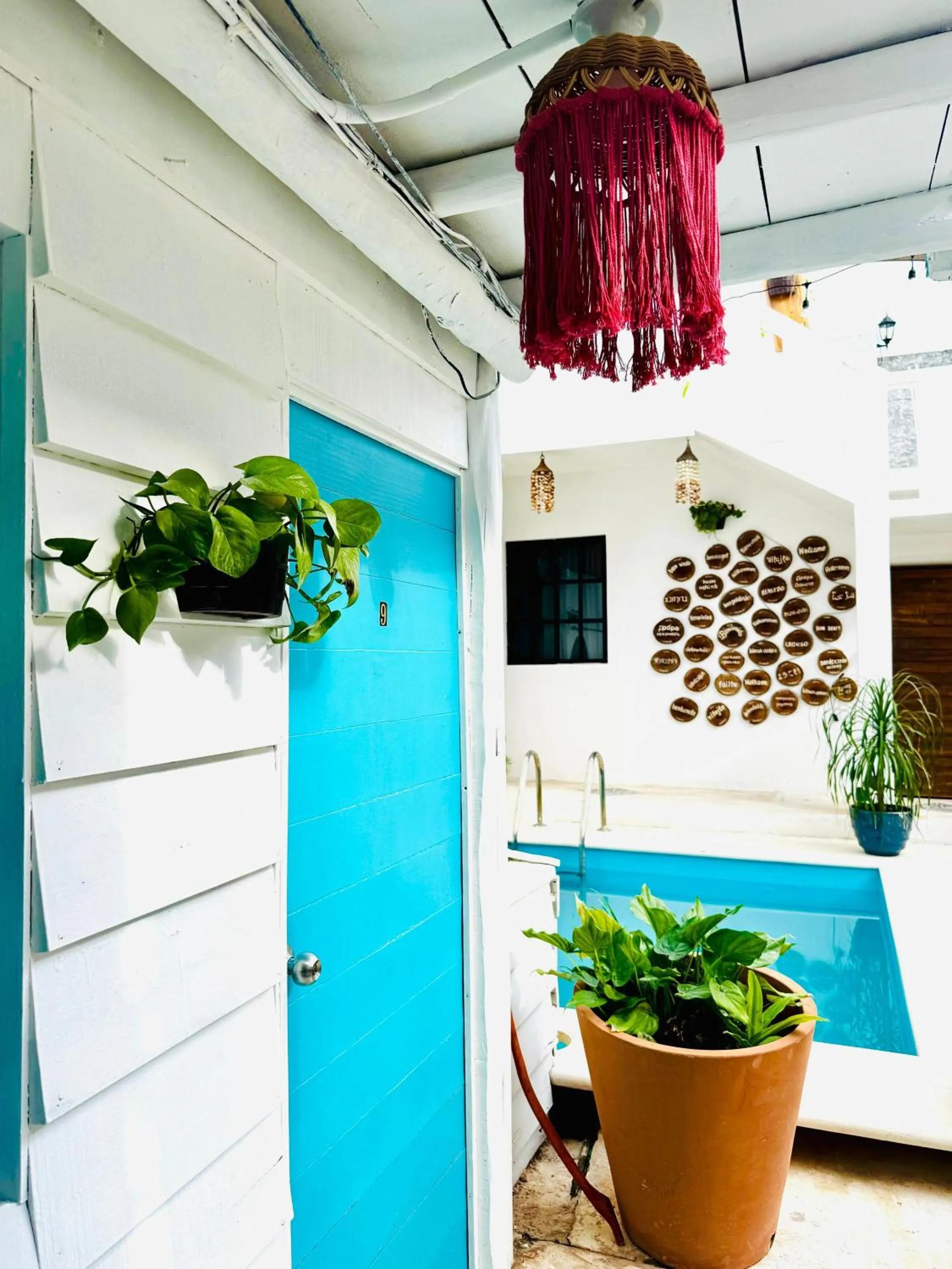 Garden view in Hotel AKBAL Holbox