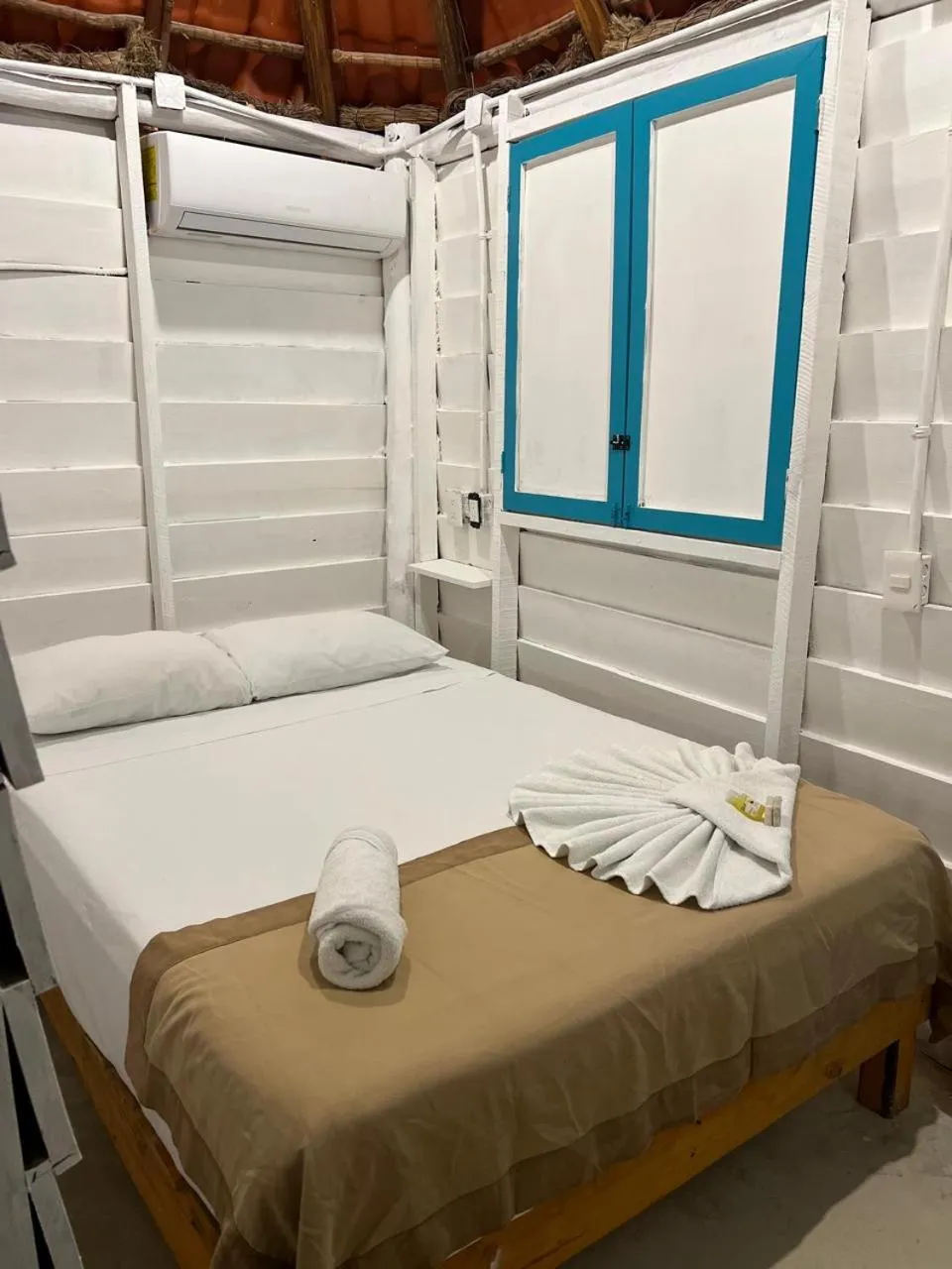 Bed in Hotel AKBAL Holbox