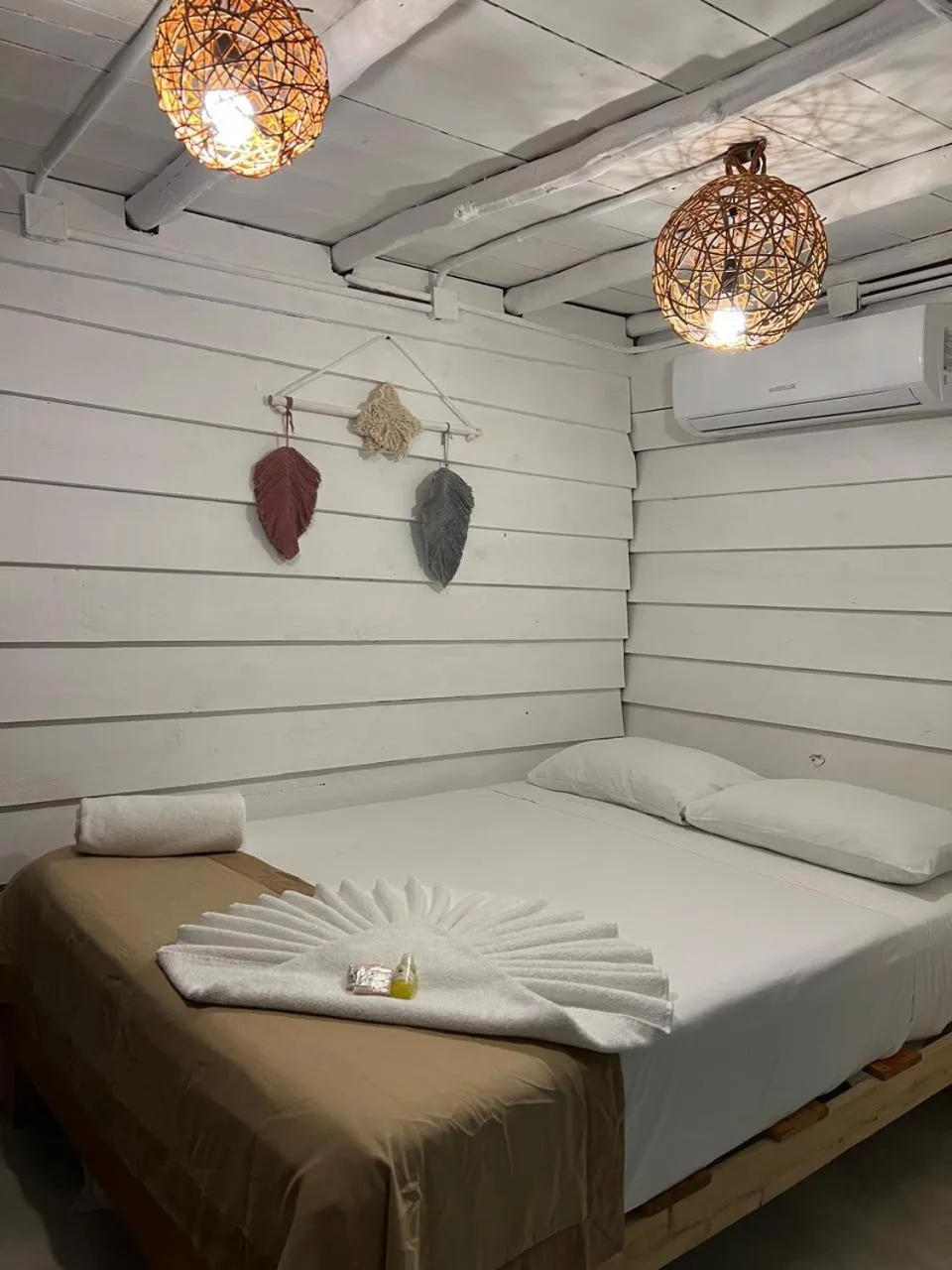 Bed in Hotel AKBAL Holbox