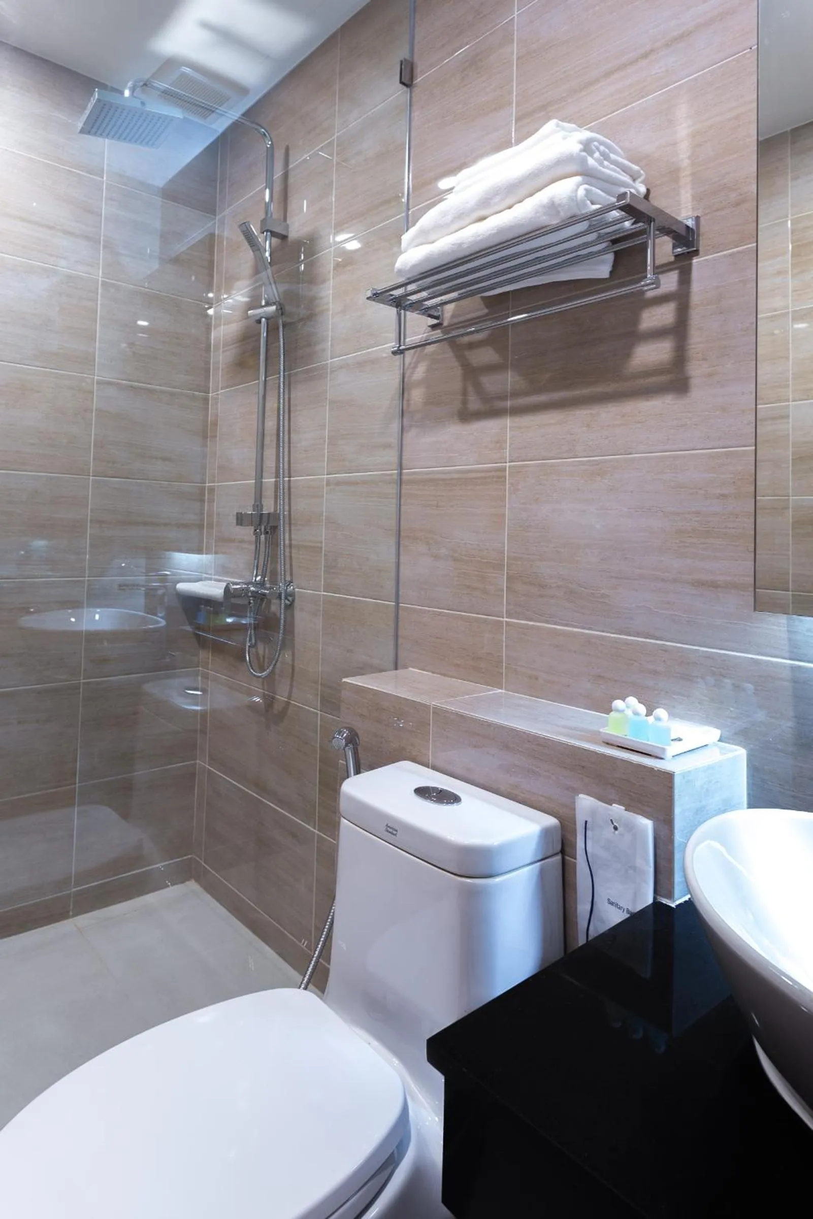 Bathroom in Leela Orchid Hotel