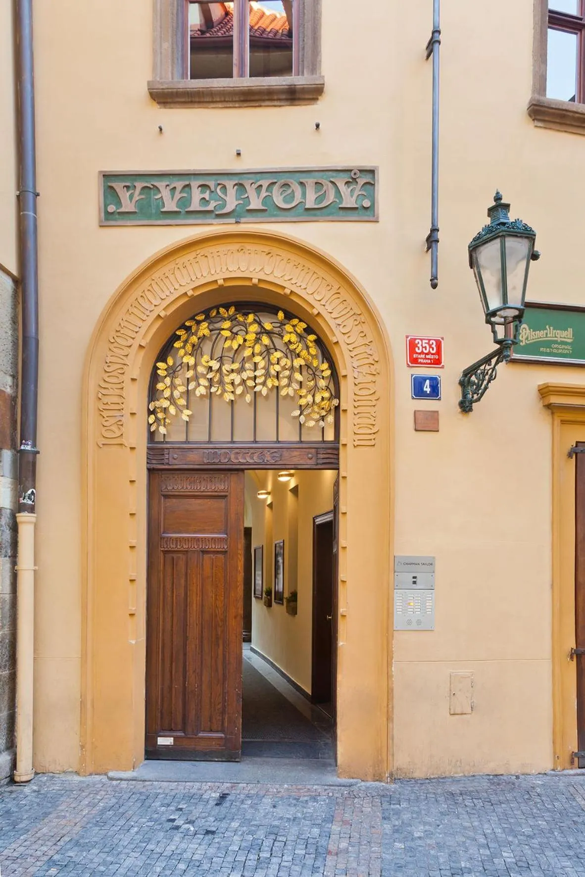 Facade/entrance in Residence u Vejvodů