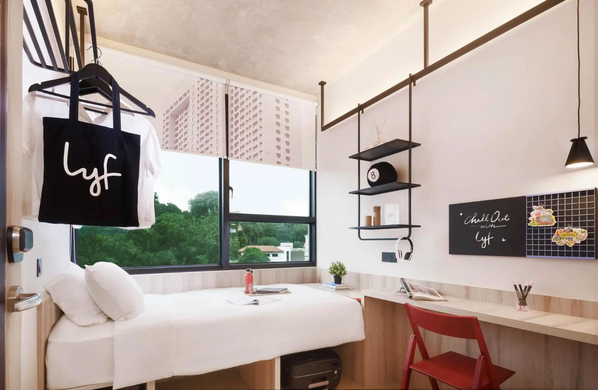 Bedroom in lyf Funan Singapore