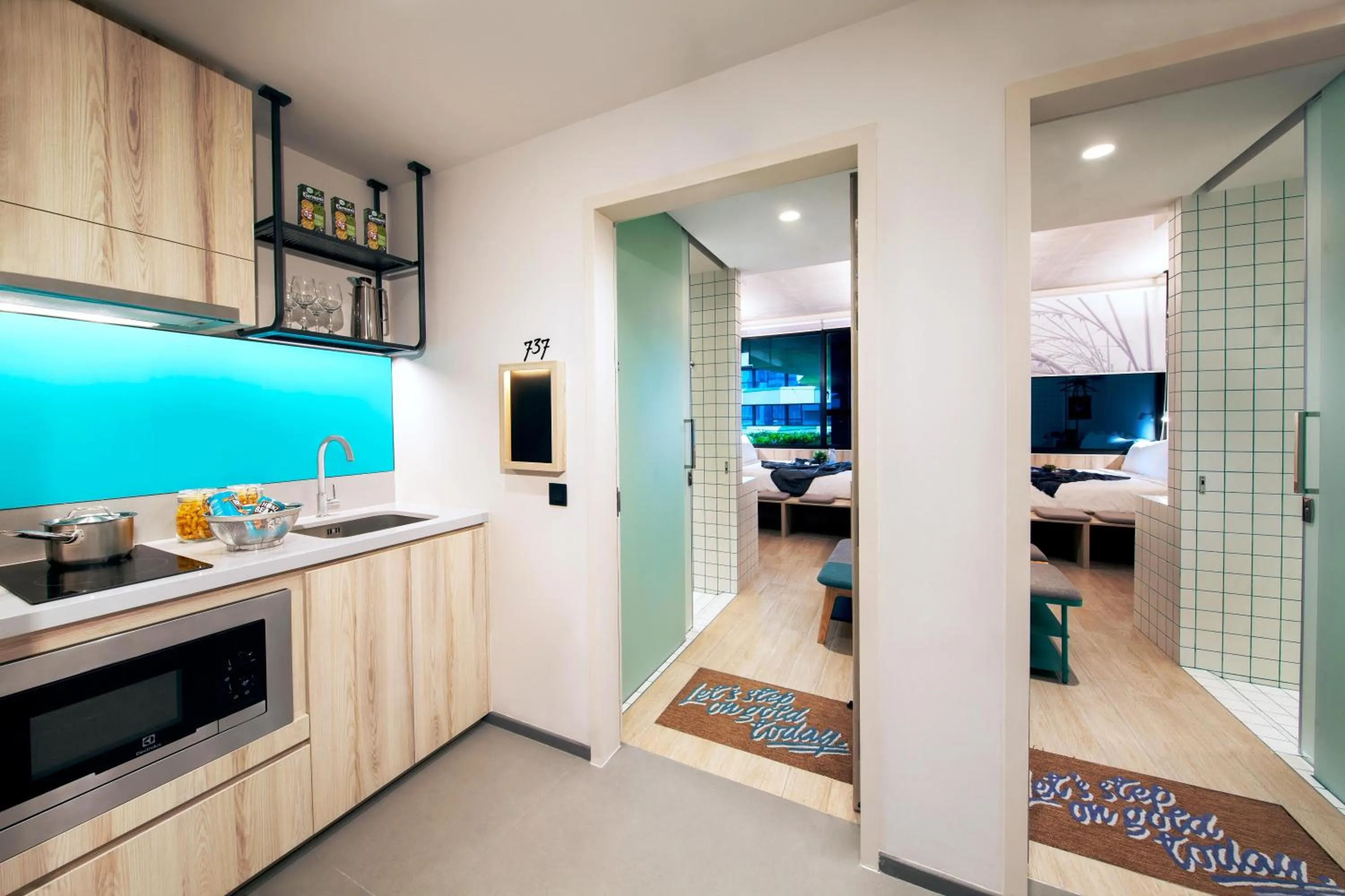 kitchen in lyf Funan Singapore