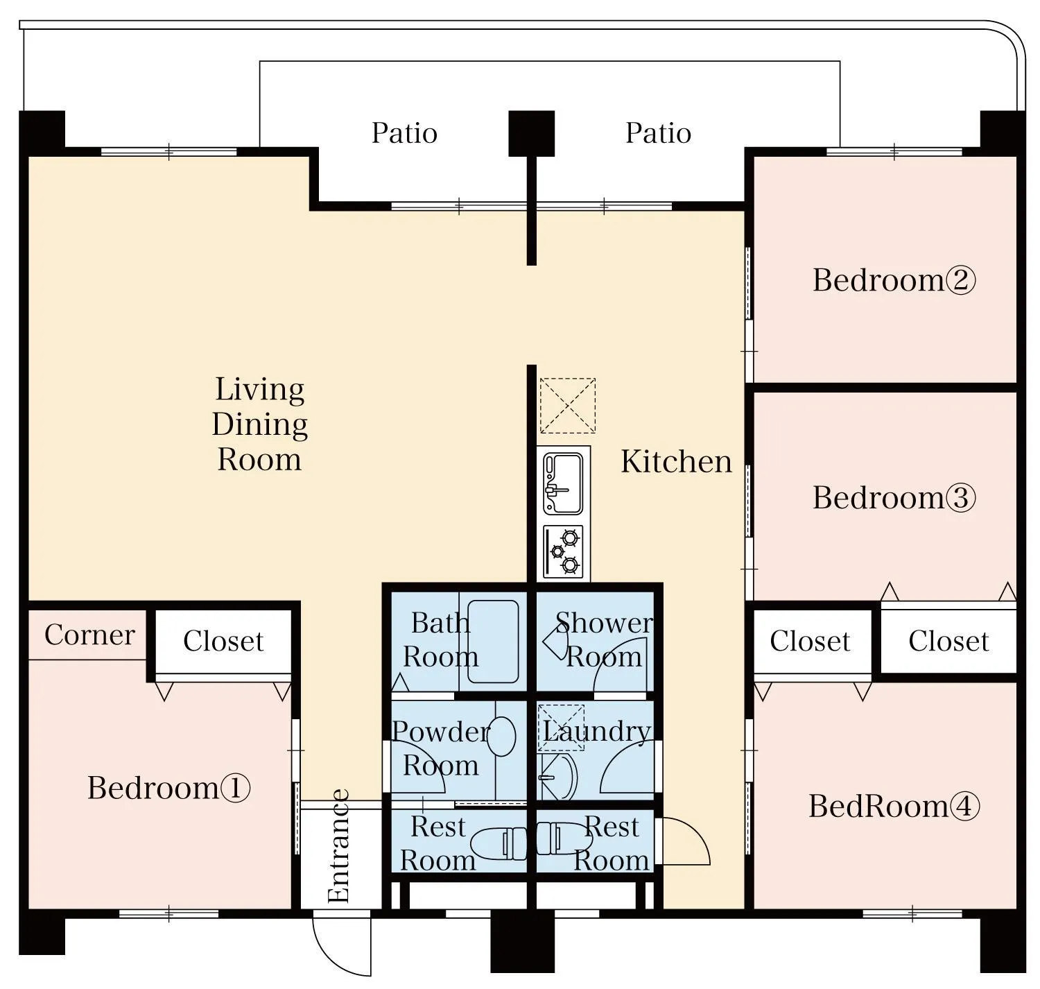 Floor plan in Little Santa