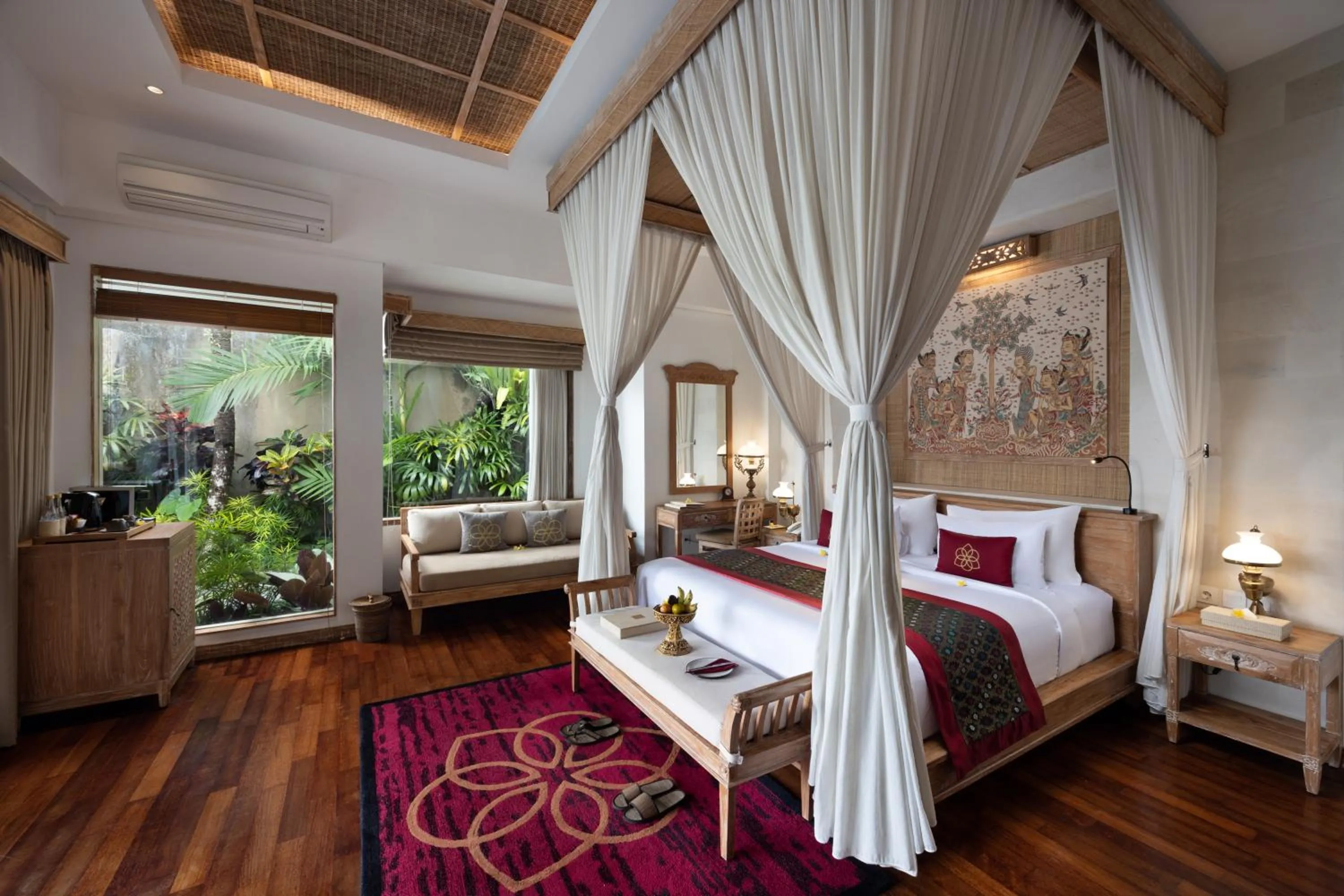 Photo of the whole room, Bed in Kuwarasan A Pramana Experience
