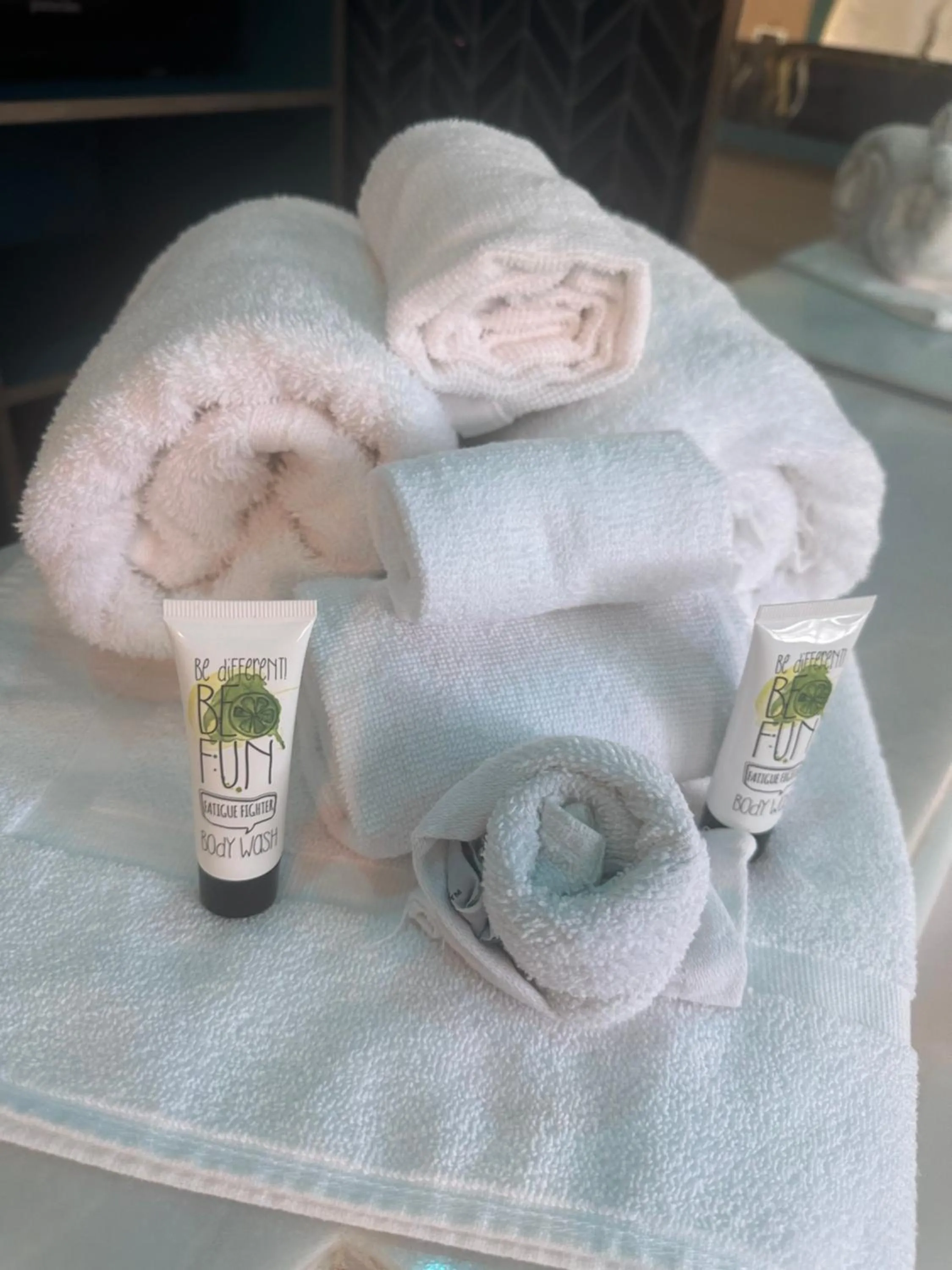 towels in Super 8 by Wyndham Oceanside Downtown