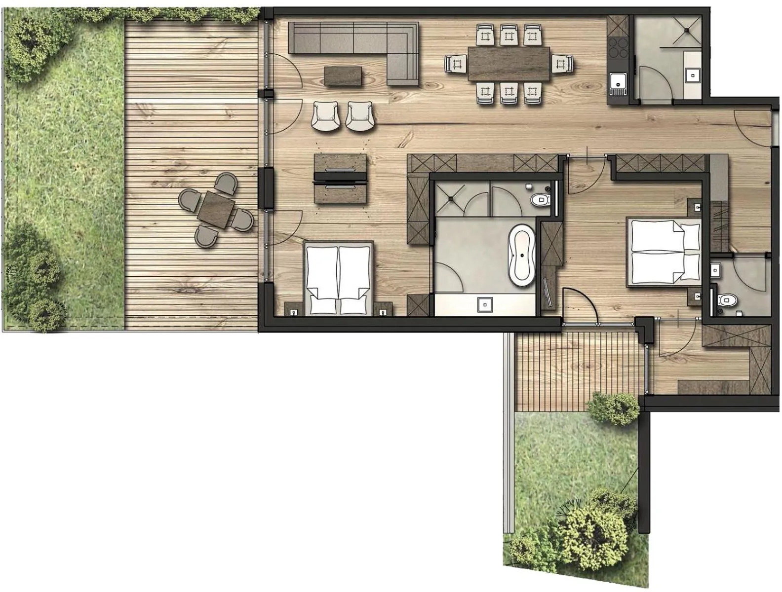 Floor plan in Gletscherblick- serviced apartments