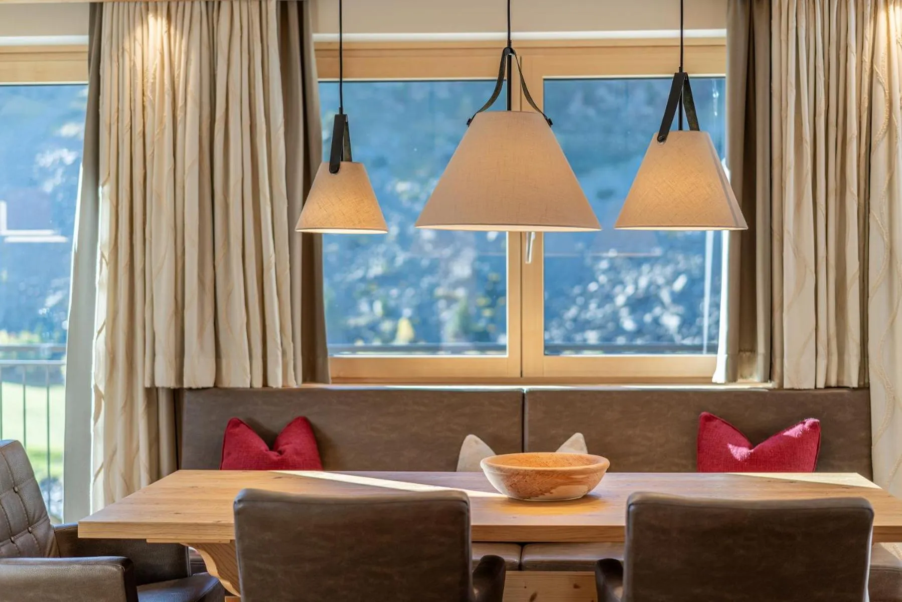 Seating area in Gletscherblick- serviced apartments