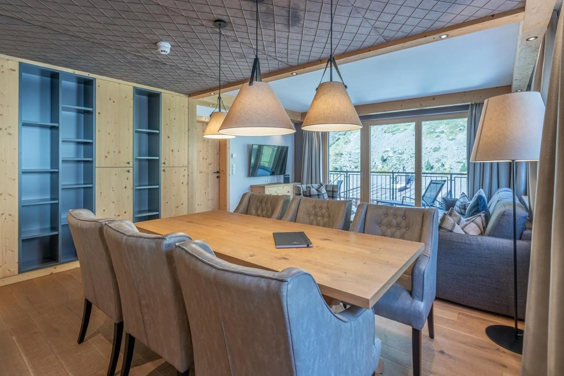 Seating area in Gletscherblick- serviced apartments