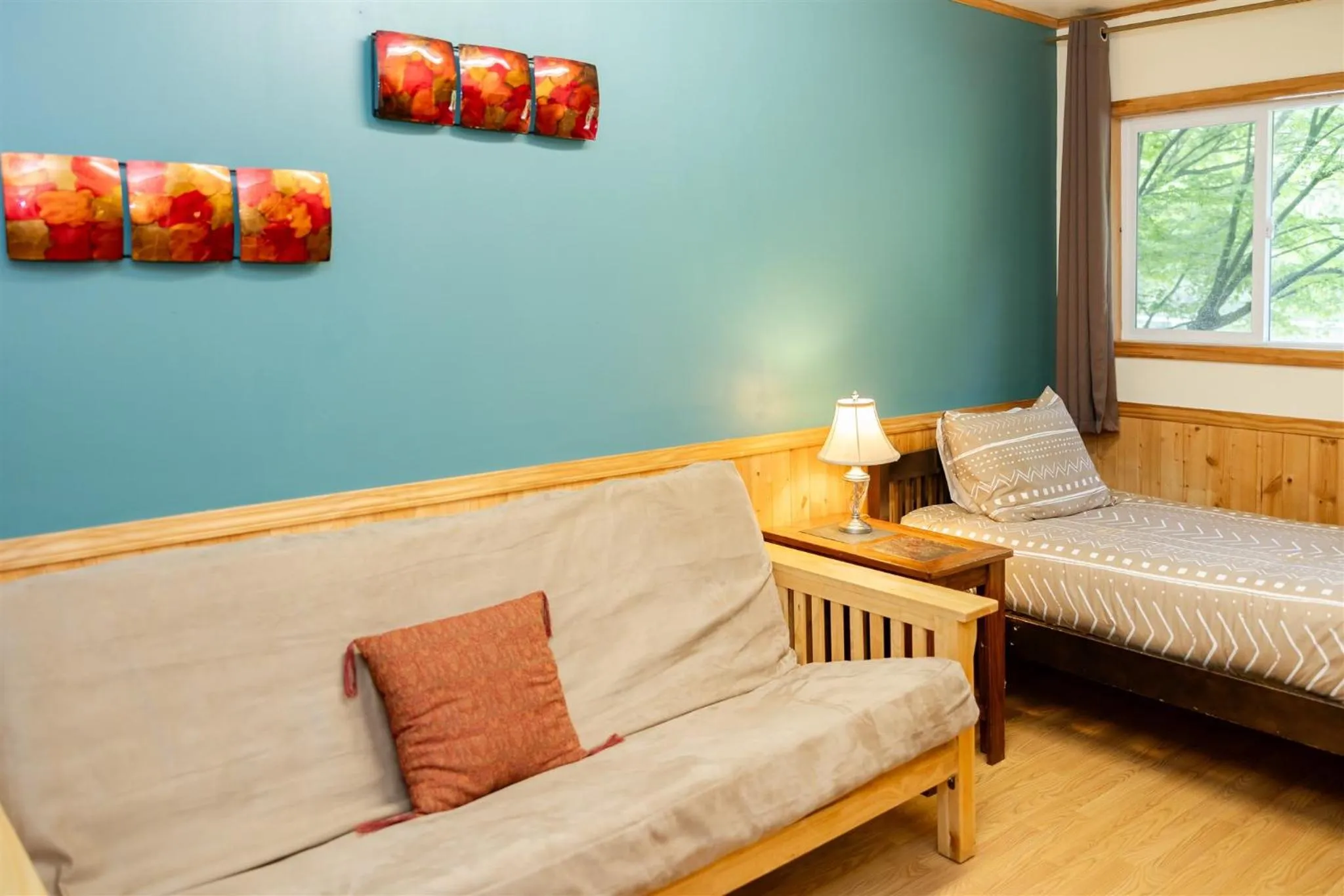 Bed in Fern River Resort