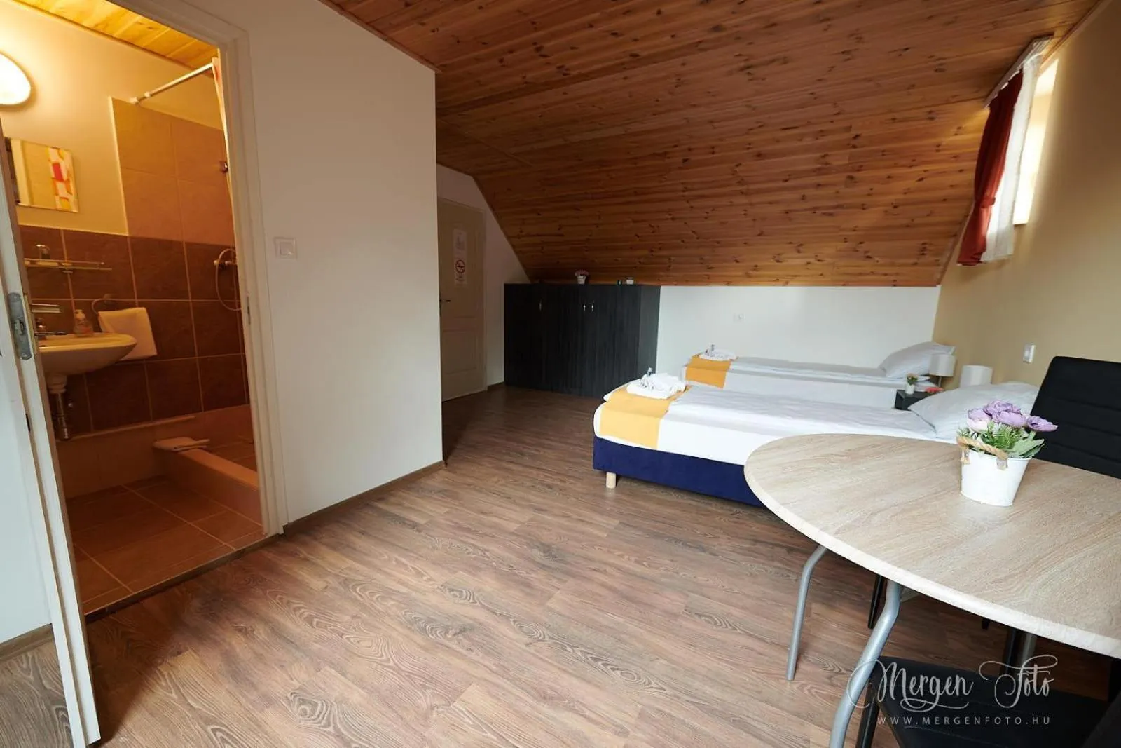 Bed in Kamarás Klastrom House