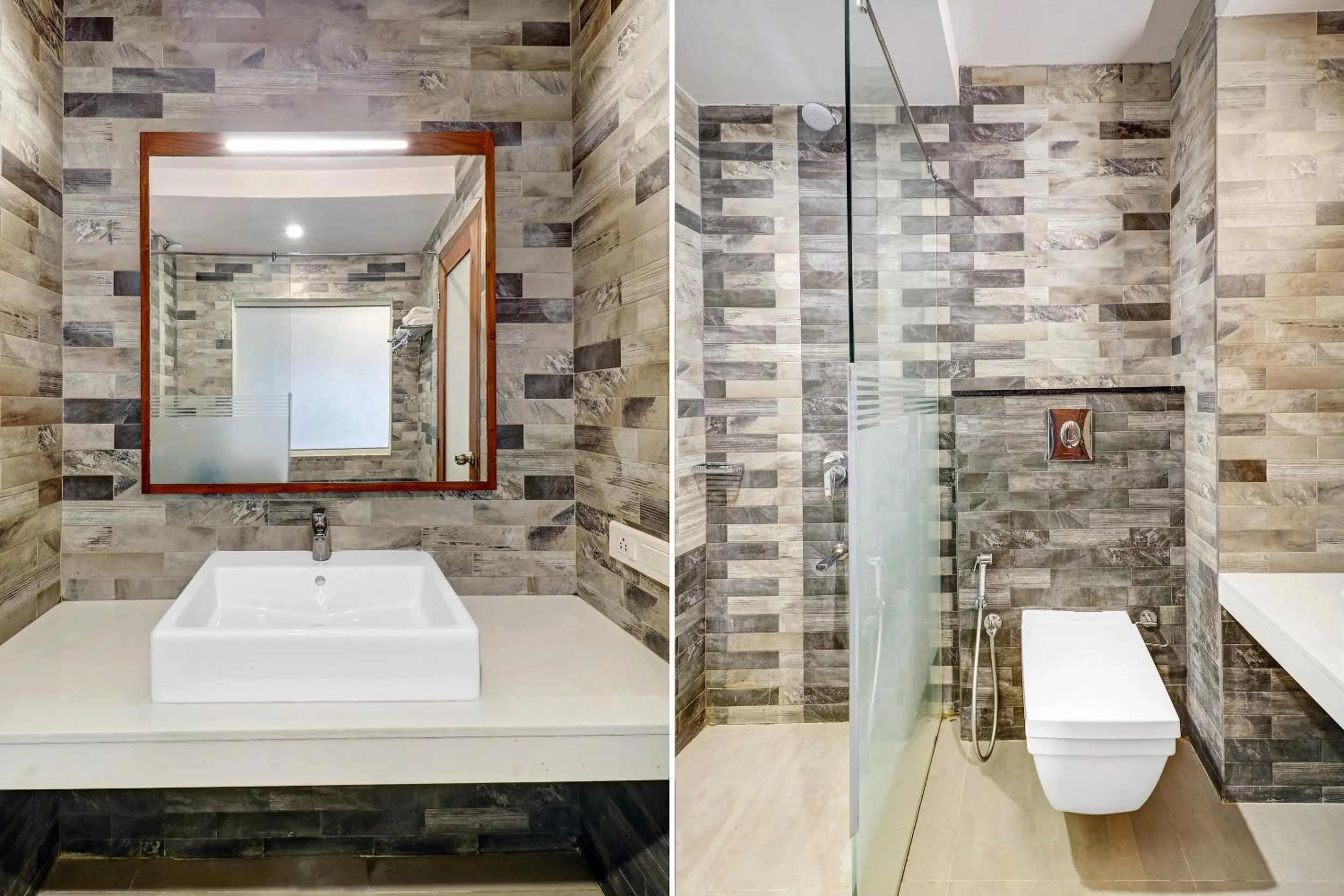 Bathroom in Super OAK Edassery's Sealine Villa Stay