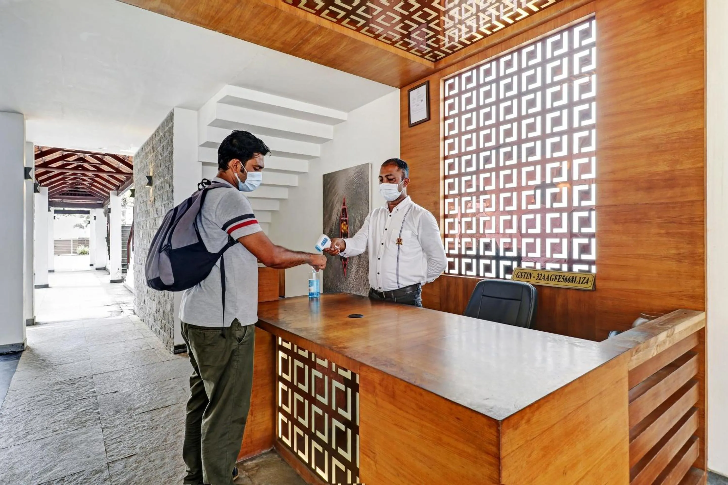 Lobby or reception in Super OAK Edassery's Sealine Villa Stay