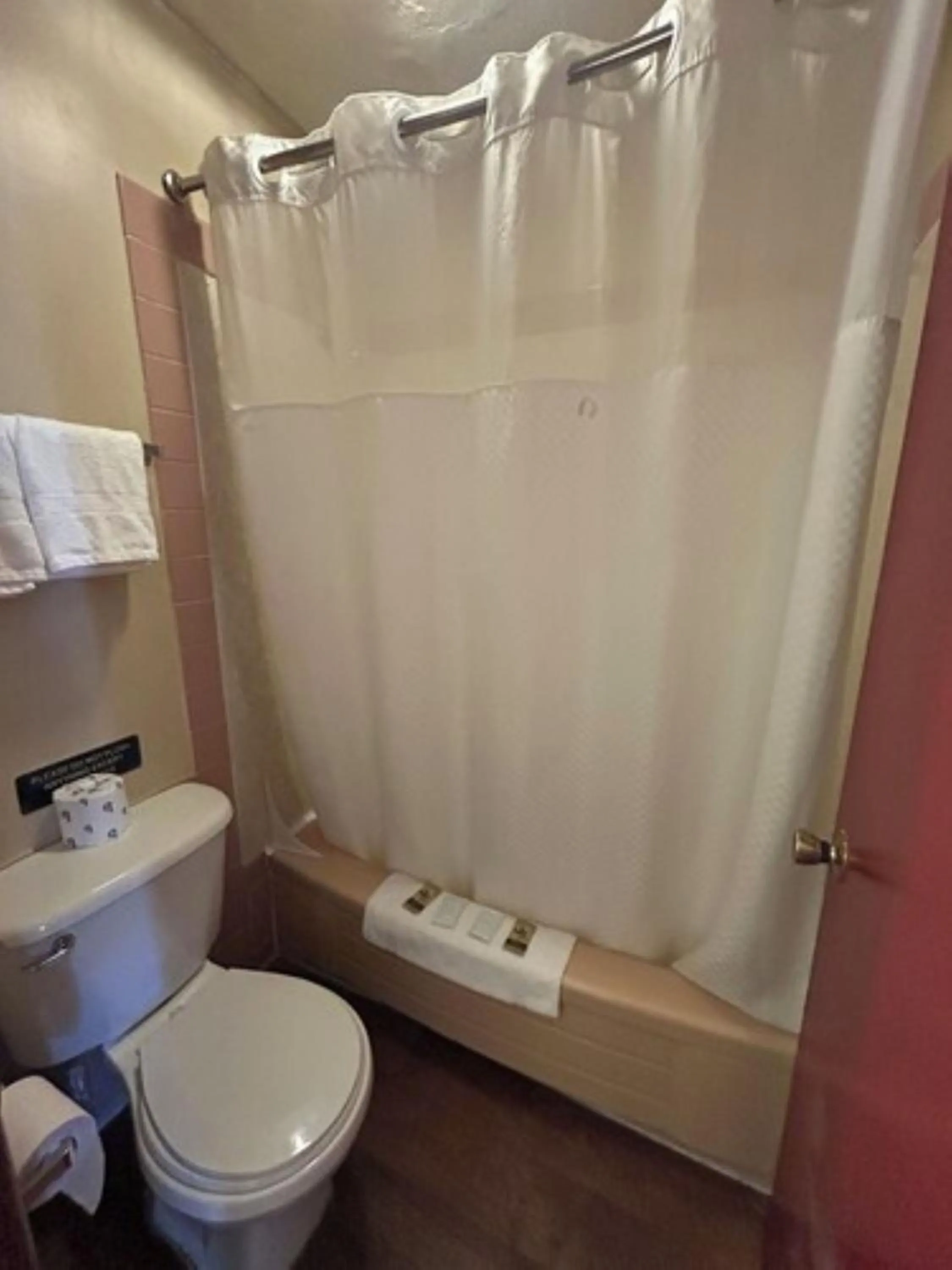 Bathroom in Beaverton Budget Inn by Capital O Portland