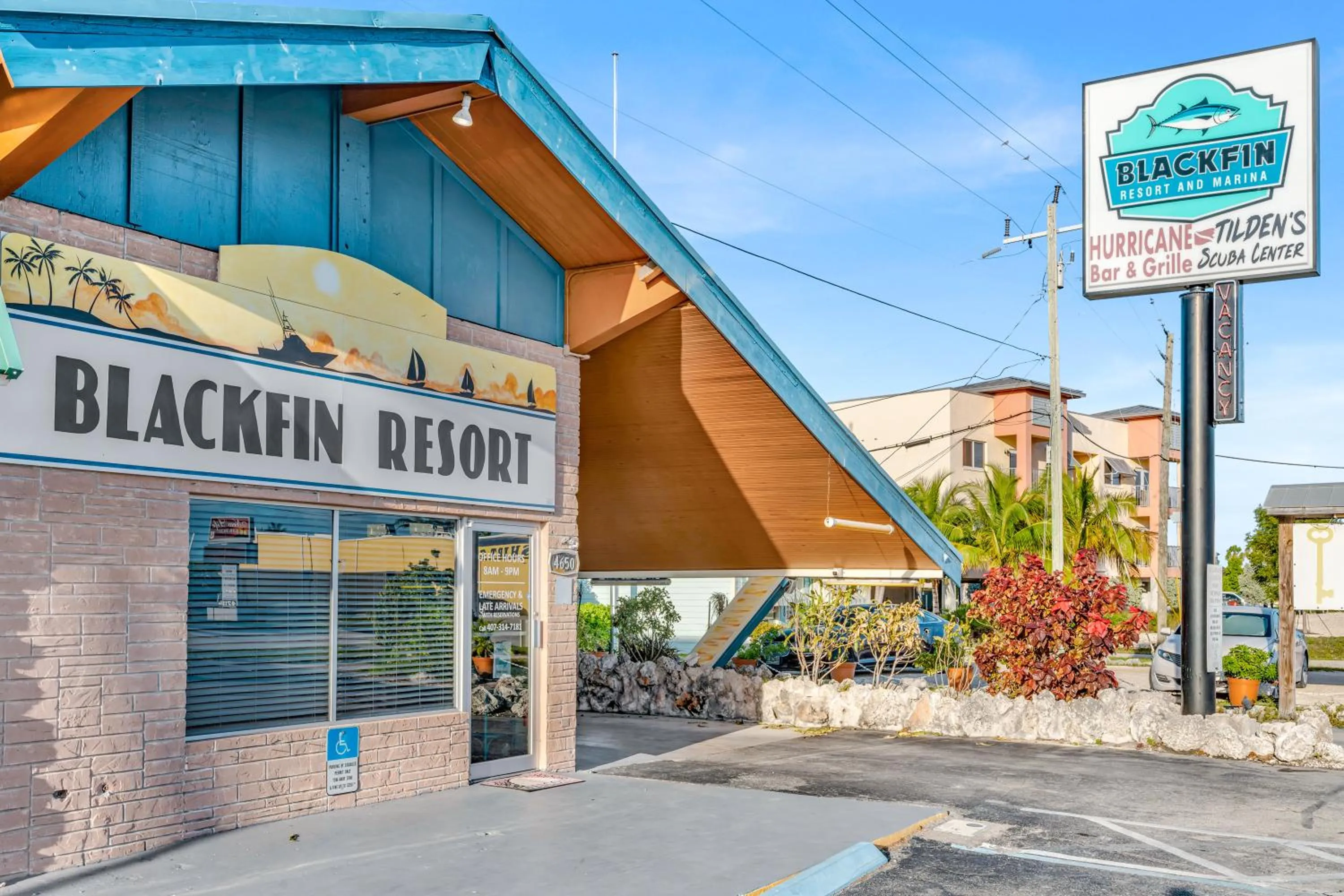 Property building in Blackfin Resort and Marina