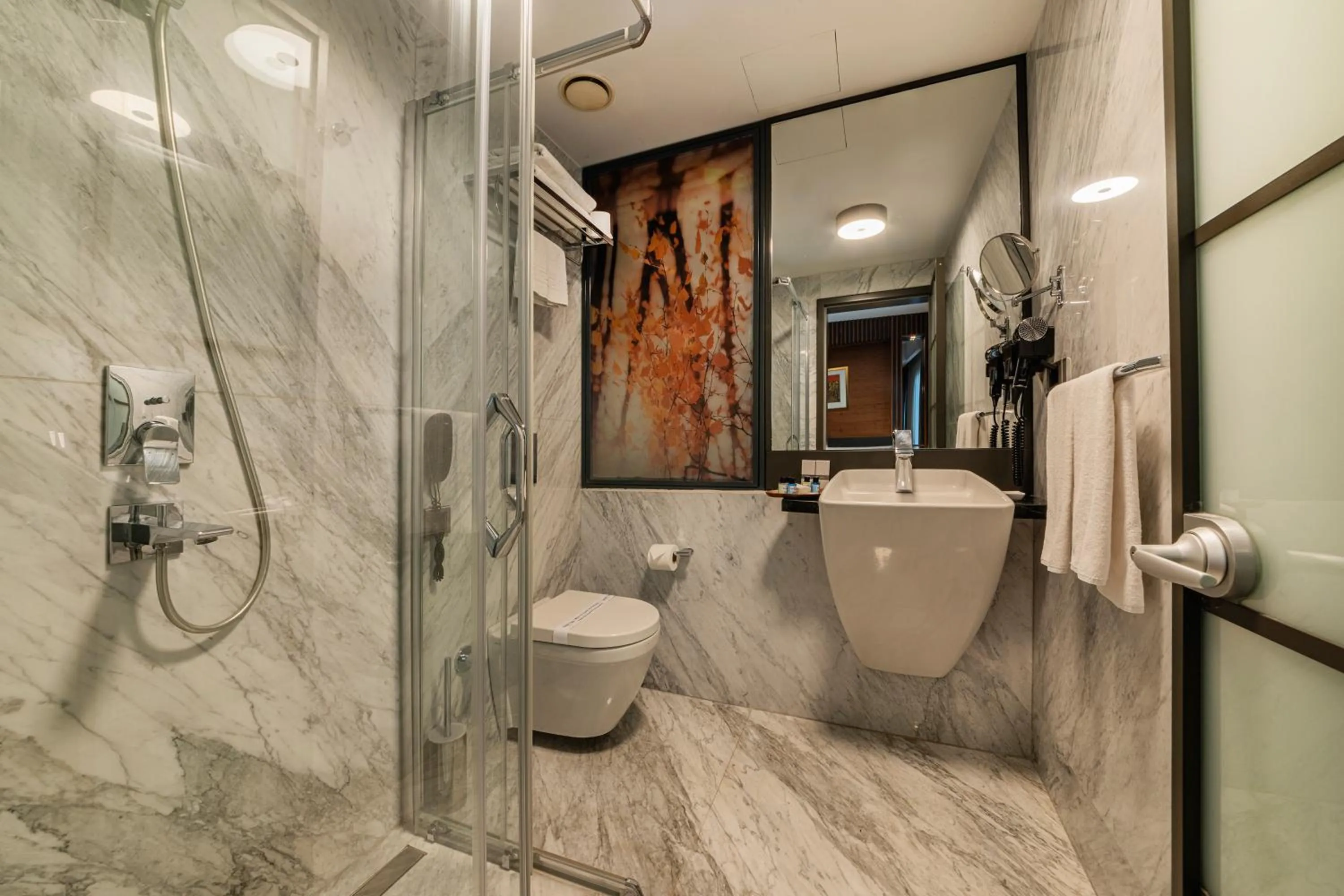 Shower in Levni Plus Hotel