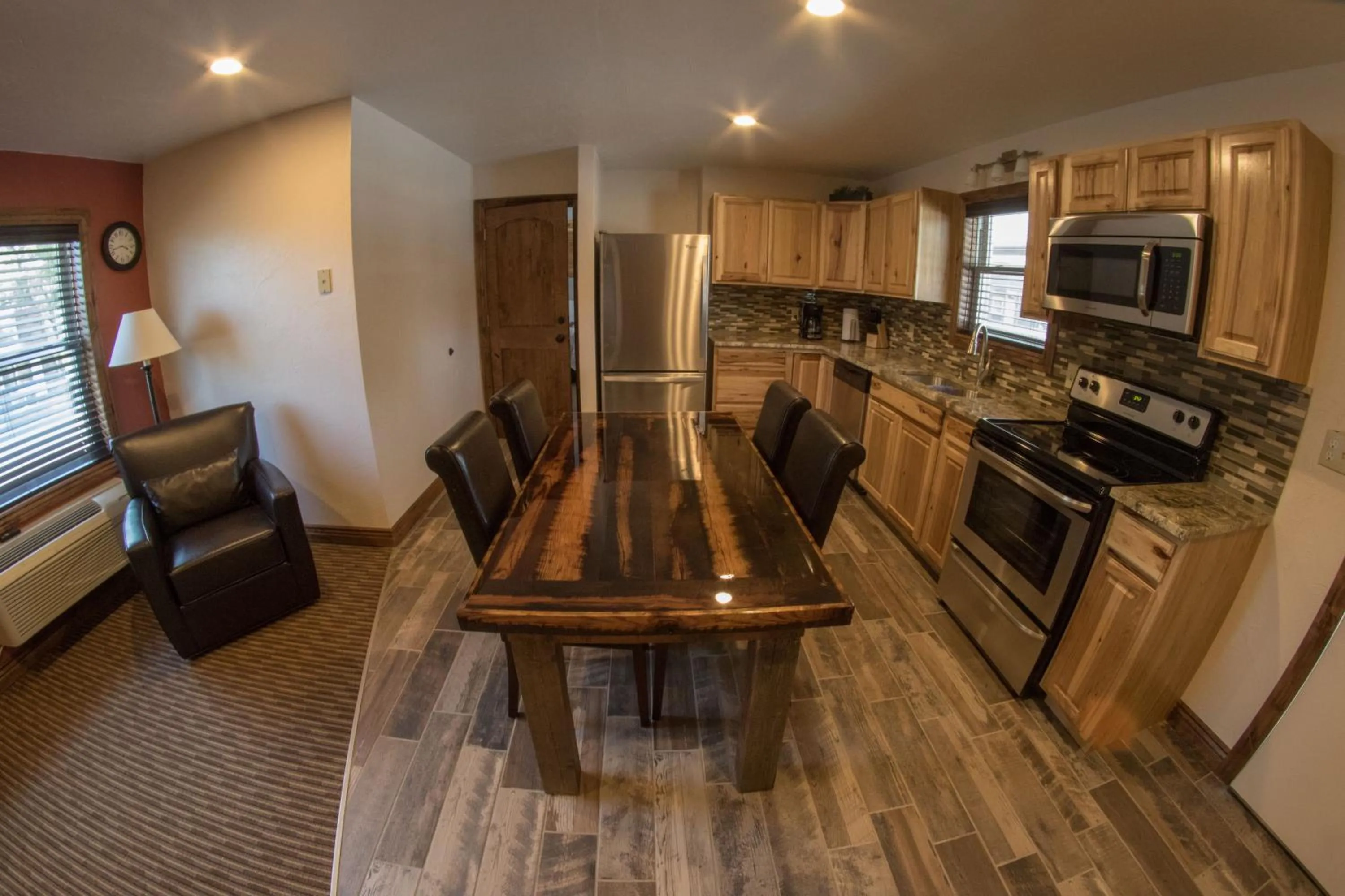 Kitchen or kitchenette in Stagecoach Inn & Suites