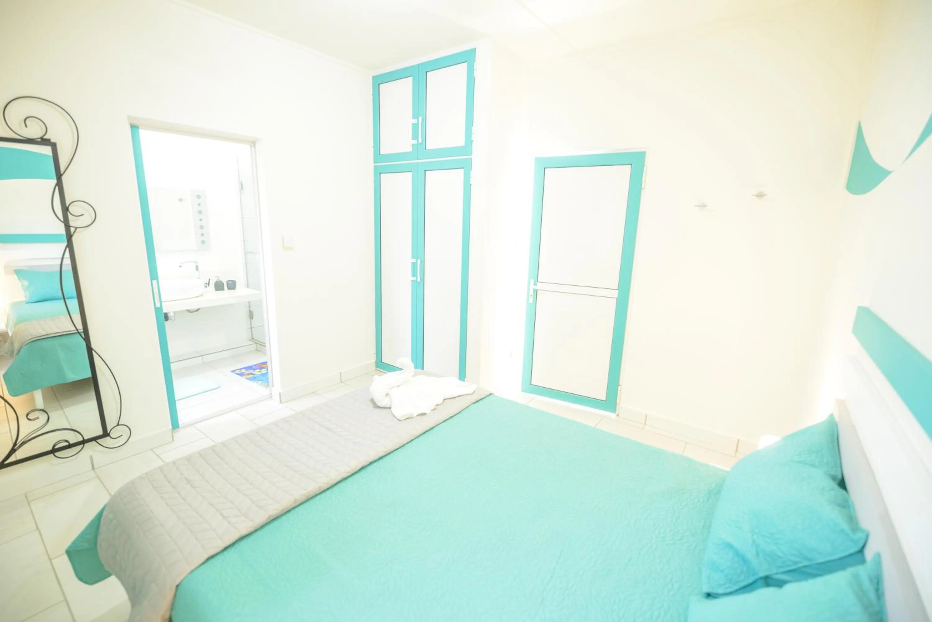 Bedroom, Bed in Abiki Mauritius with Tourism Authority Permit