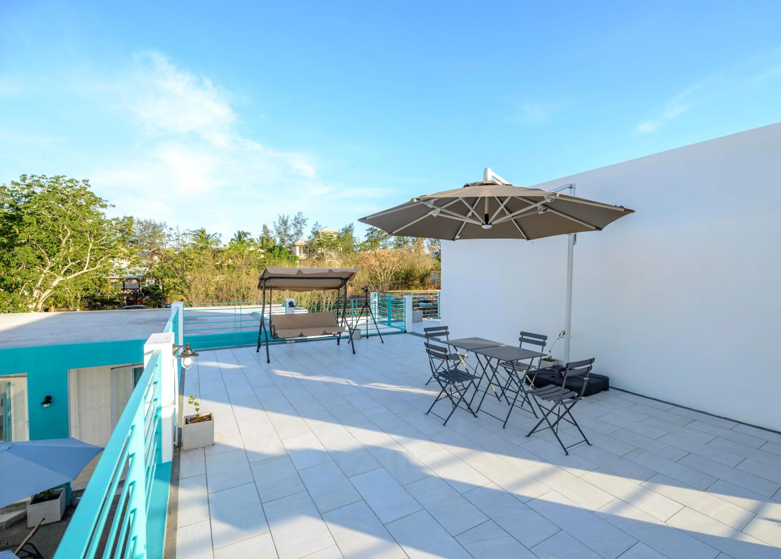 Balcony/Terrace in Abiki Mauritius with Tourism Authority Permit