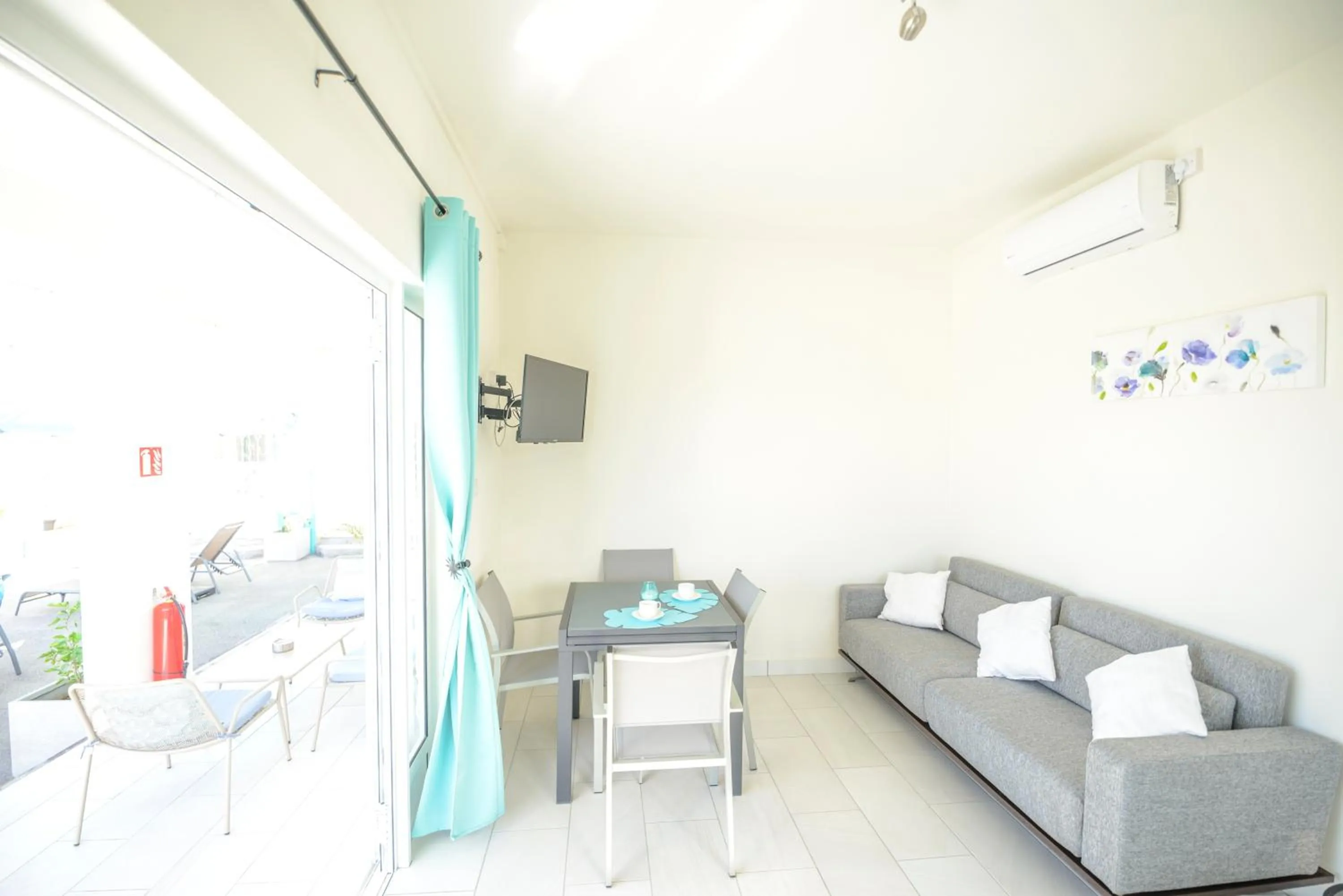 Living room in Abiki Mauritius with Tourism Authority Permit