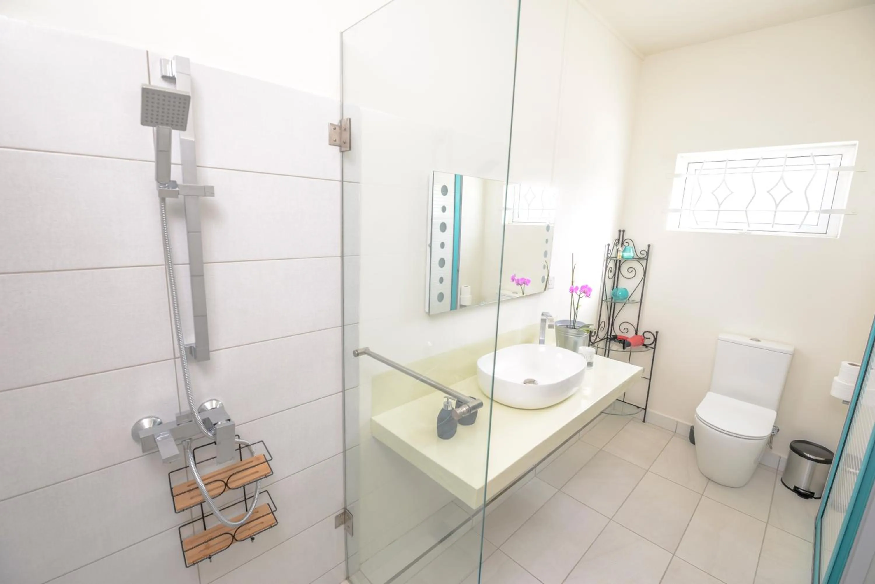 Shower in Abiki Mauritius with Tourism Authority Permit