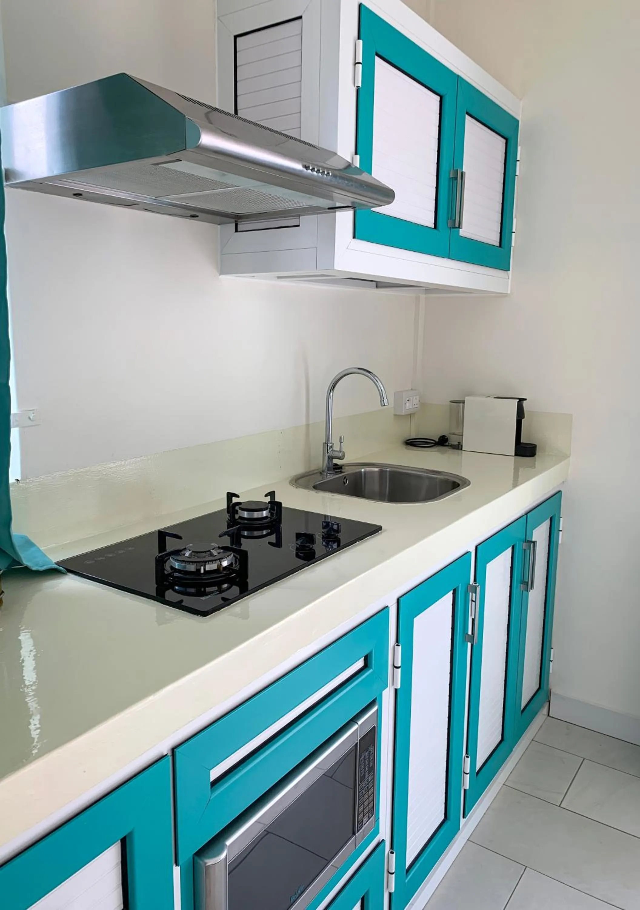 Kitchen or kitchenette in Abiki Mauritius with Tourism Authority Permit