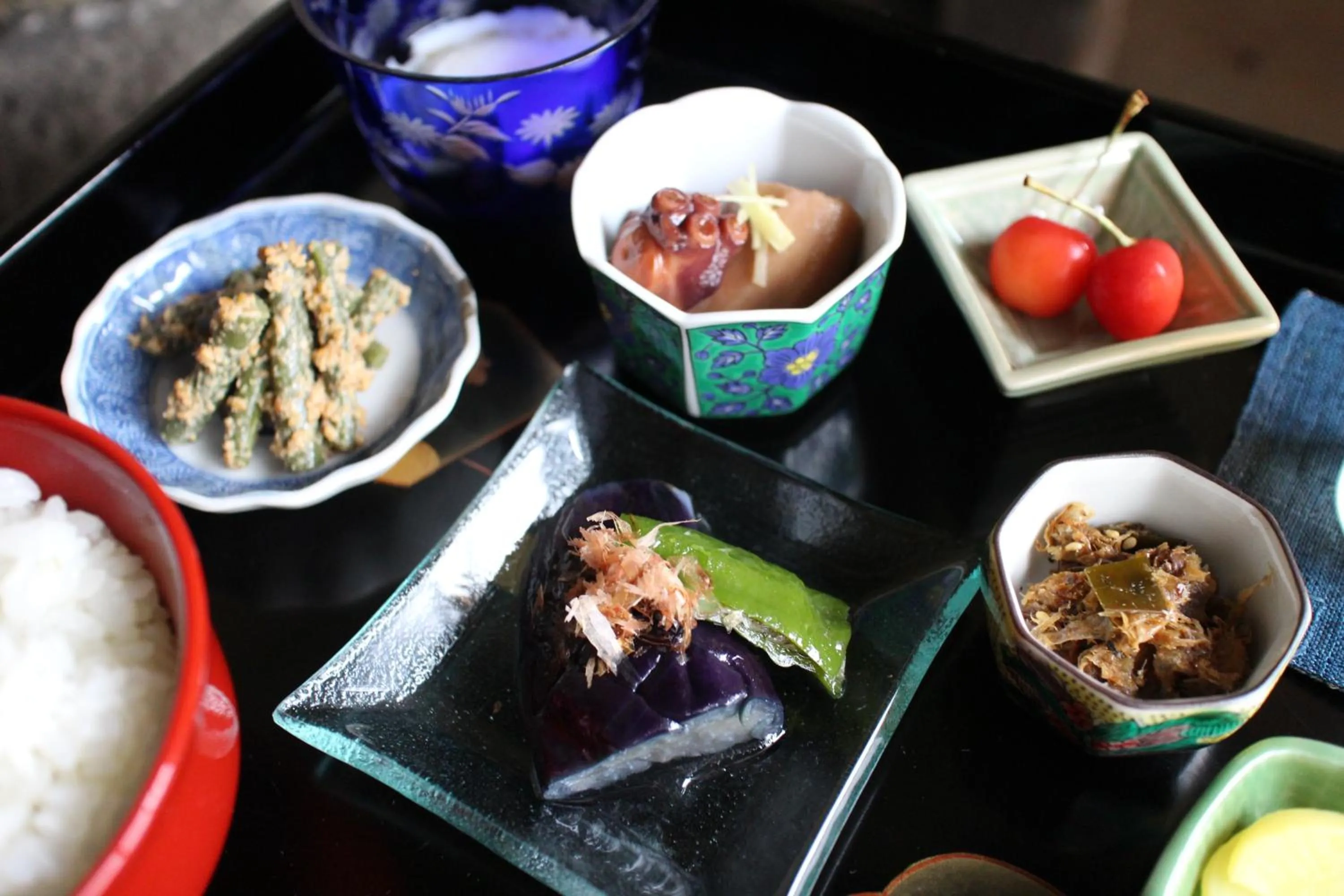 Asian breakfast in Bed & Breakfast Tsukiya