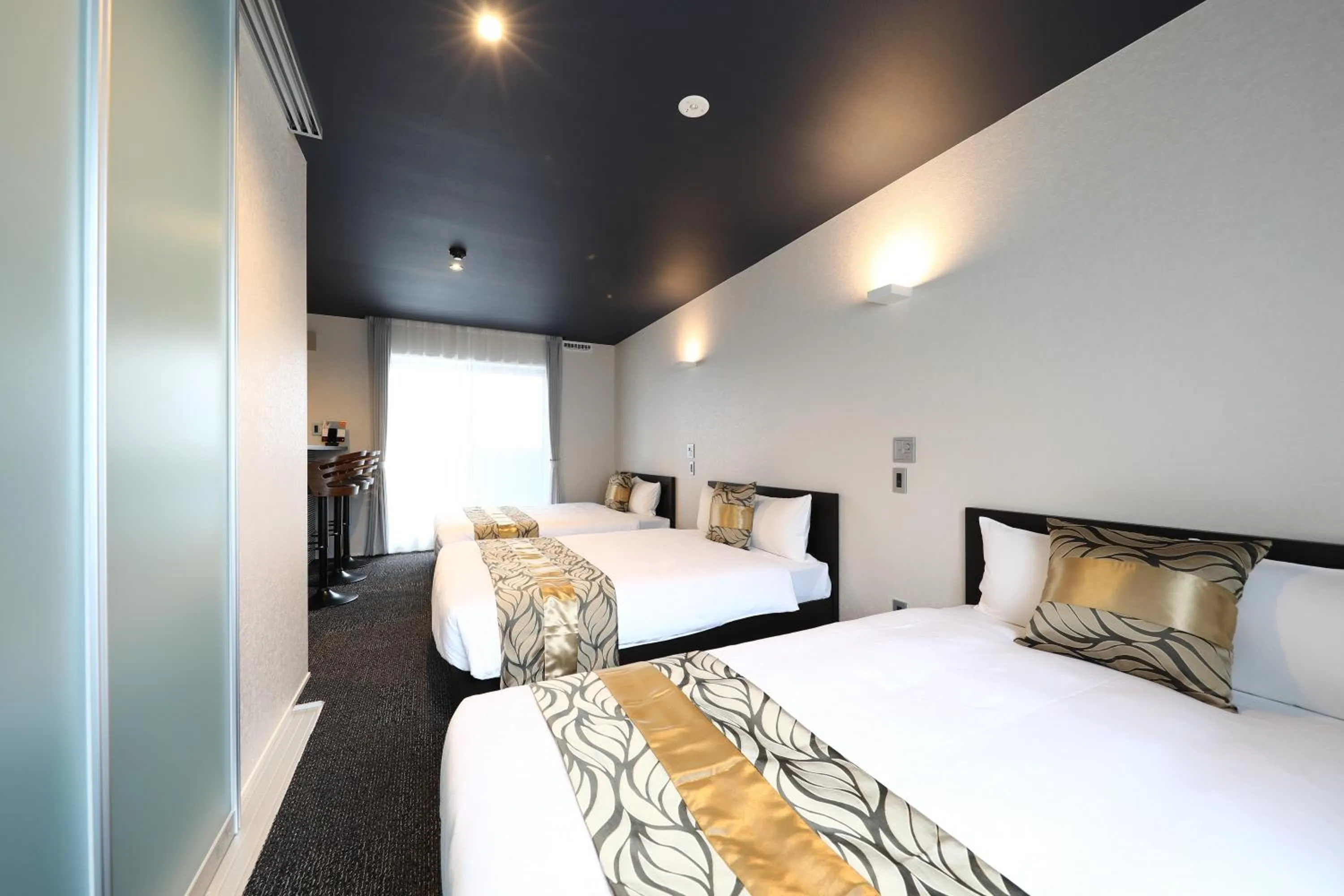 Photo of the whole room, Bed in GRAND BASE Hakata City