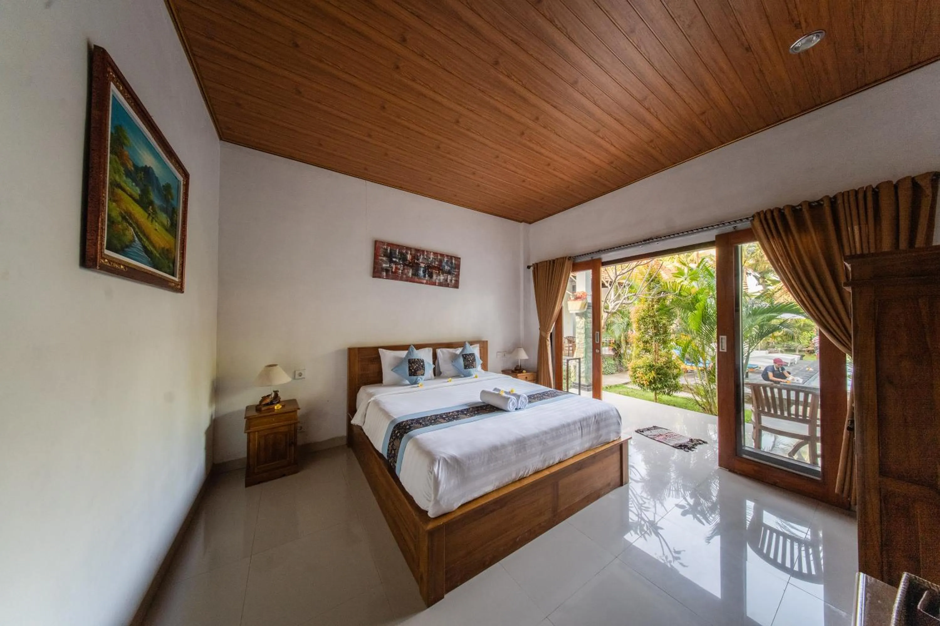 Bed in Surya Maha Bungallo