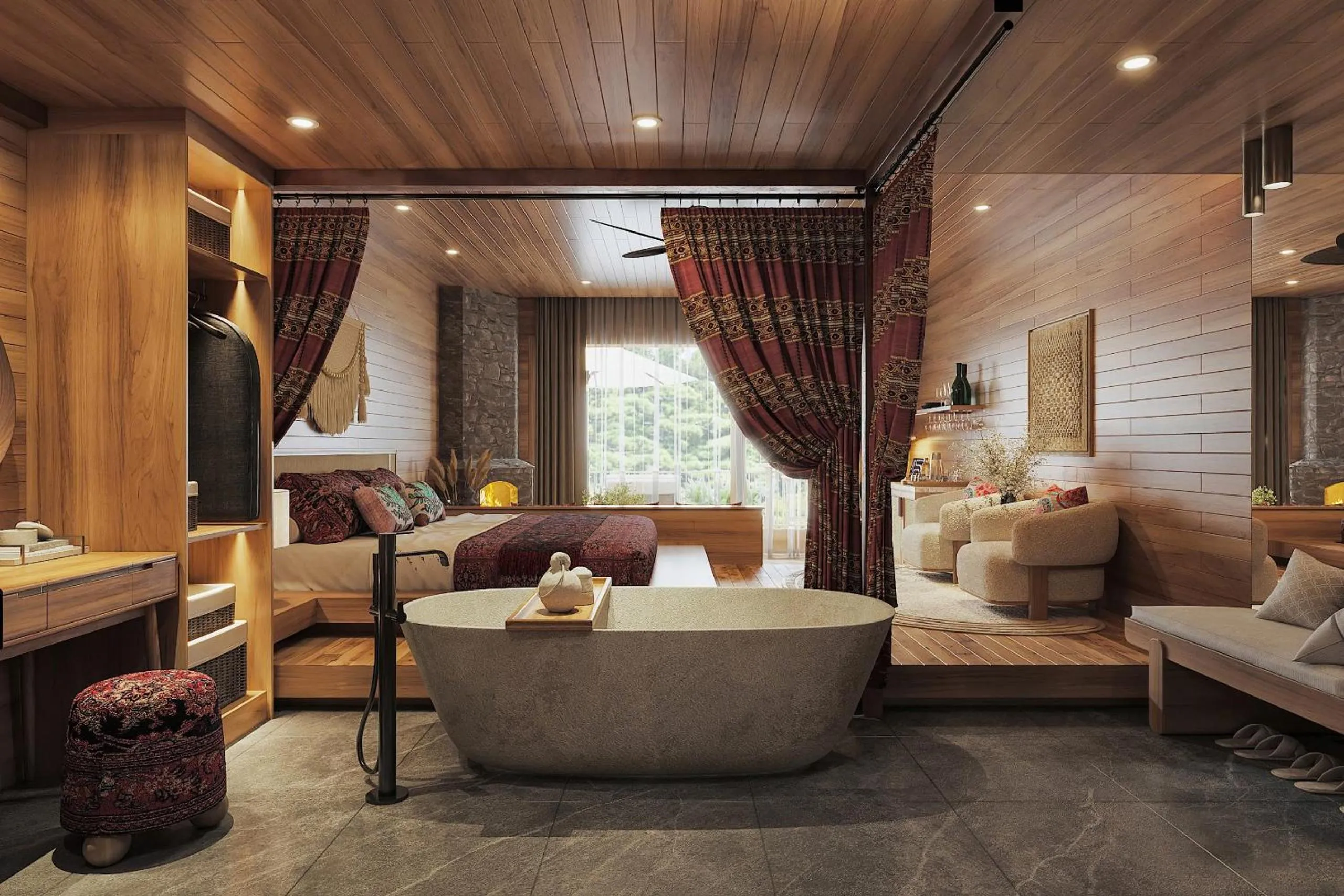 Photo of the whole room in Laxsik Ecolodge