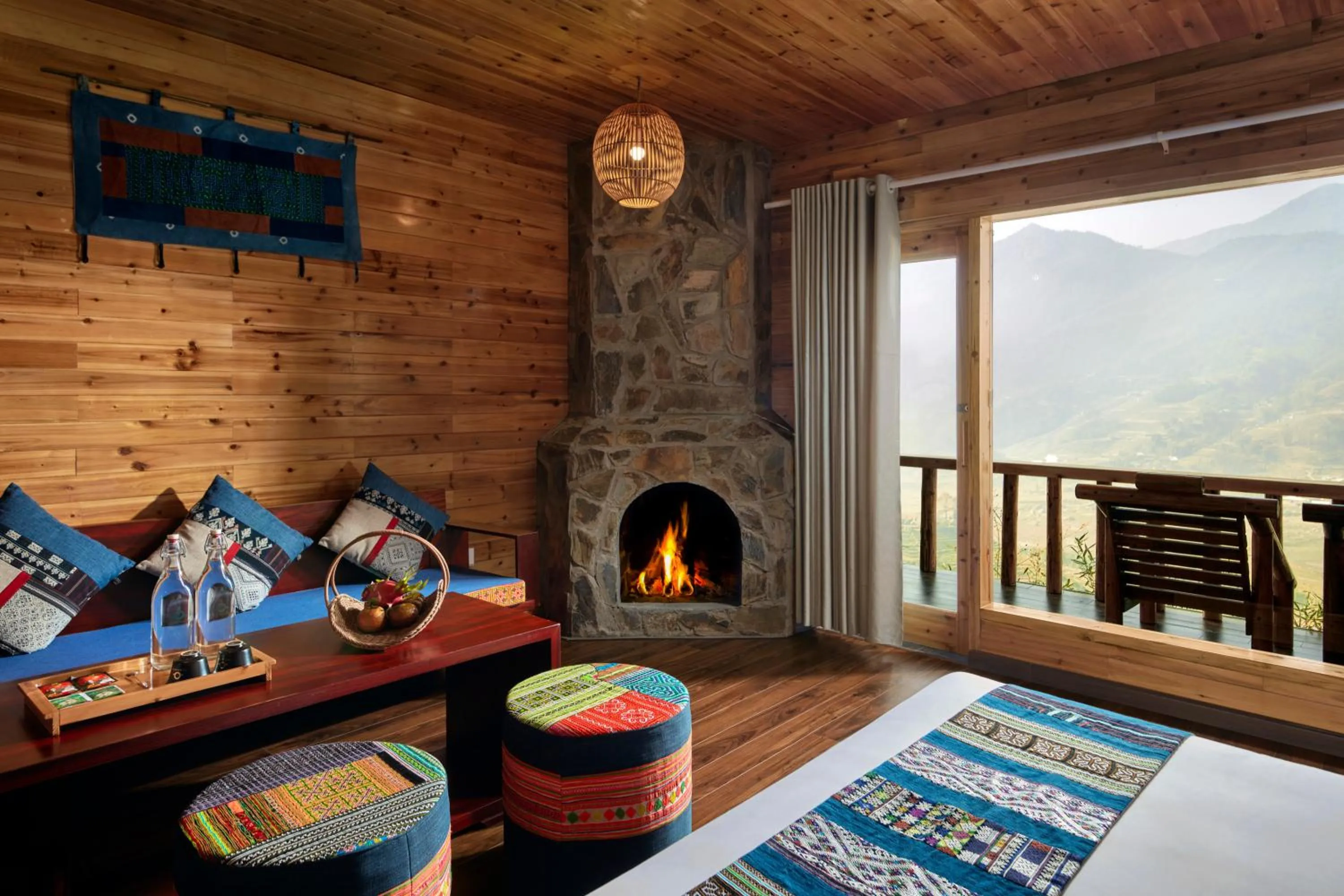Living room in Laxsik Ecolodge