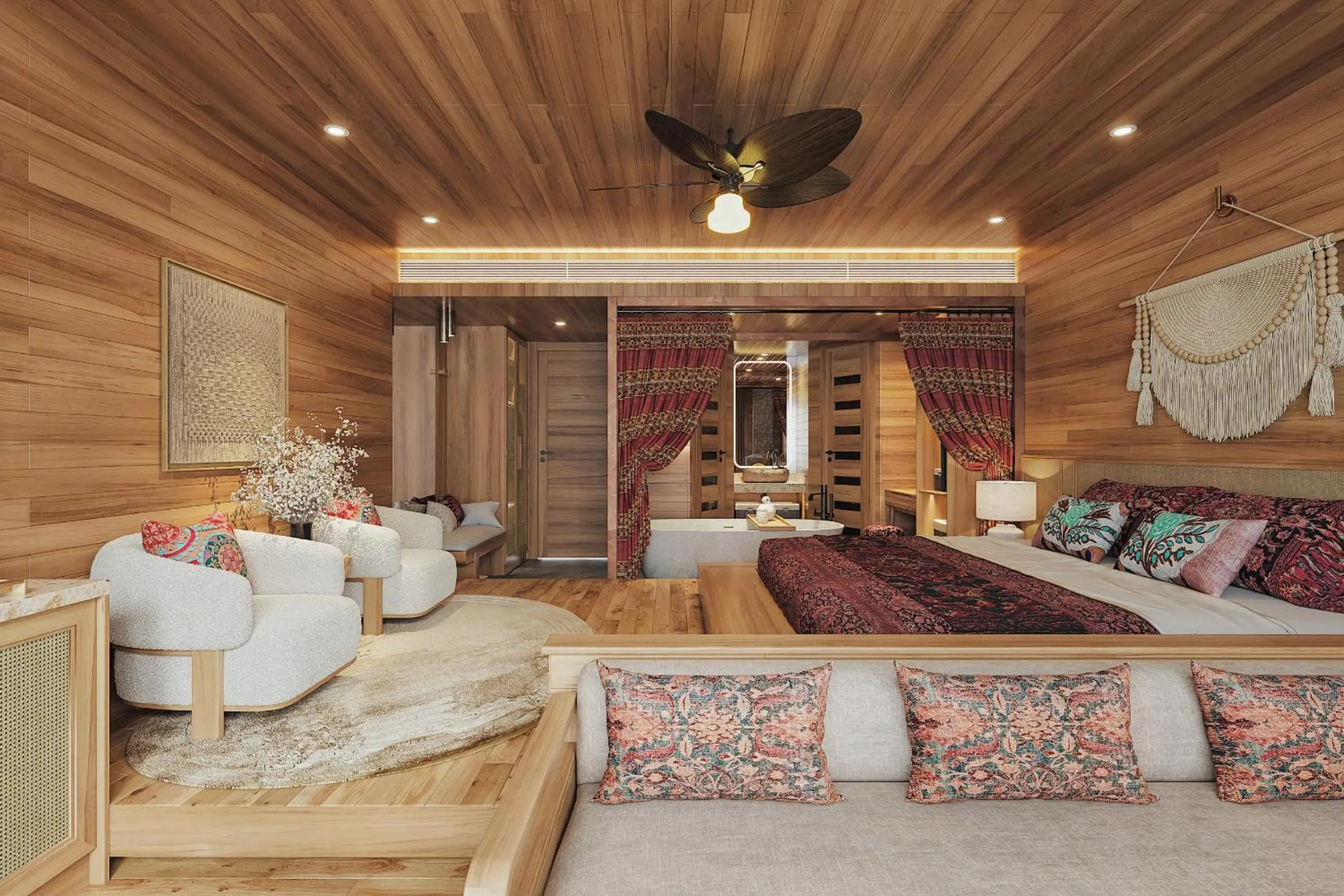 Living room in Laxsik Ecolodge