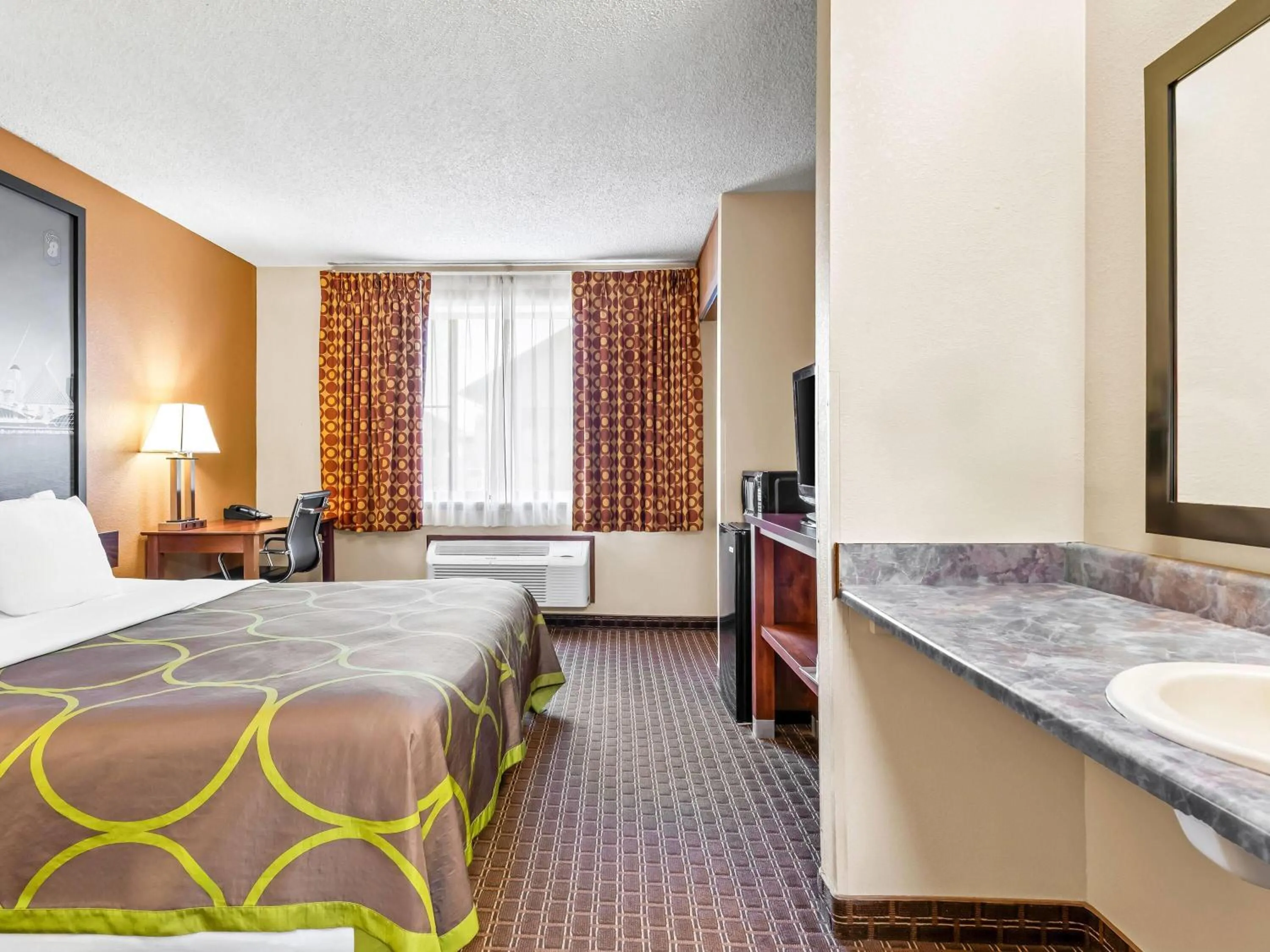 Bed in Super 8 by Wyndham Sturtevant Racine