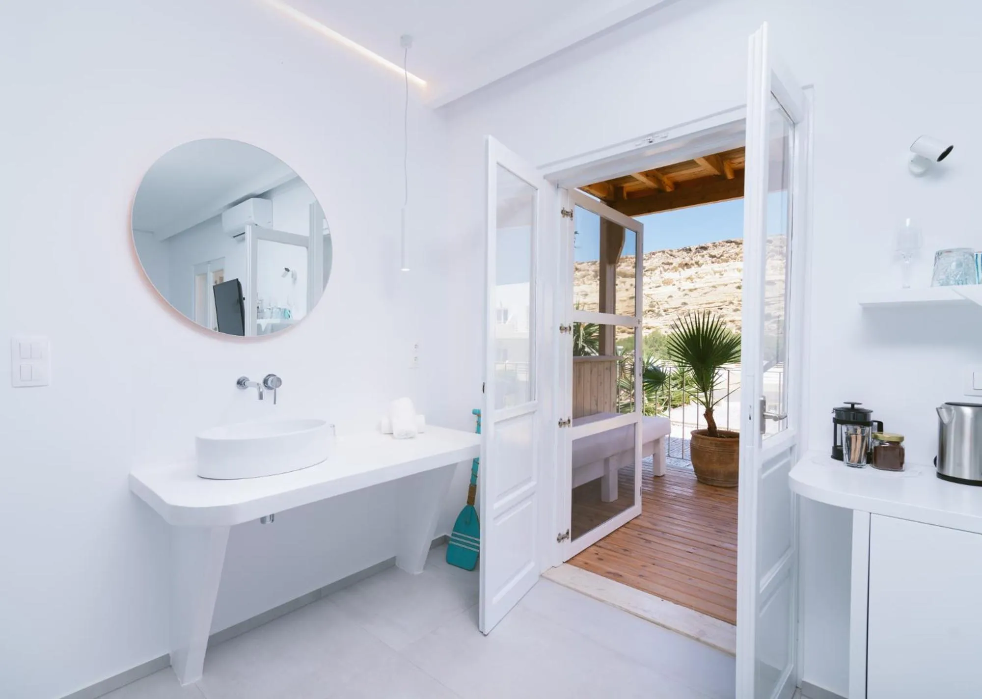 Bed in Die Zwei Brüder Art & Suites