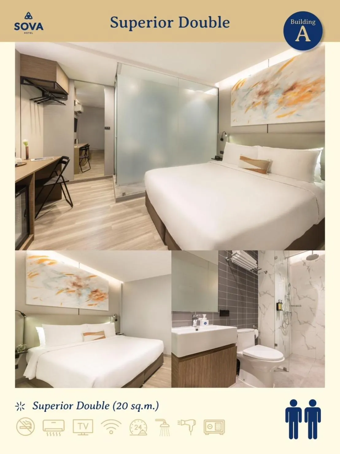 Text overlay in SOVA Hotel Bangkok