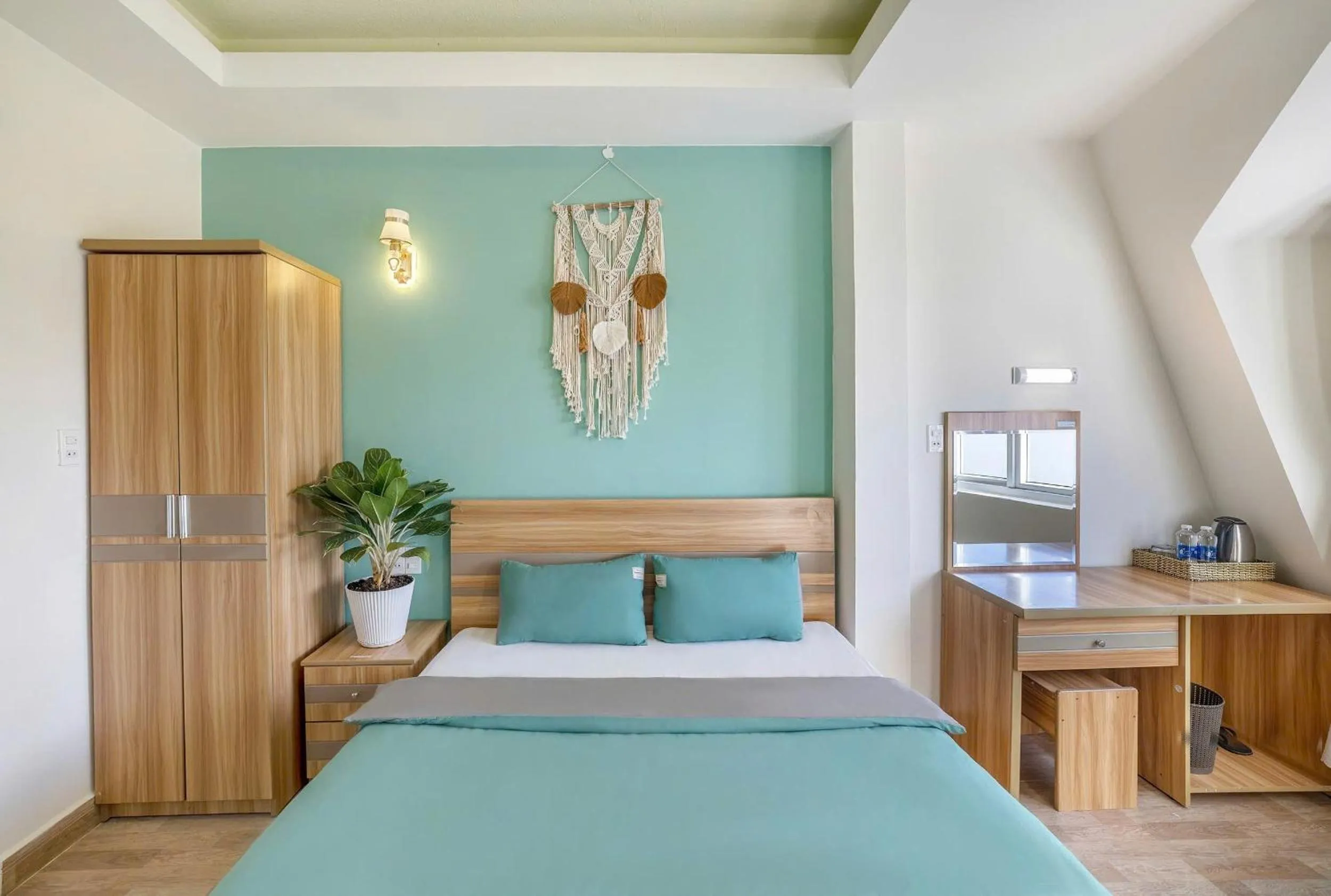 Bed in Vanilla Dalat Hotel