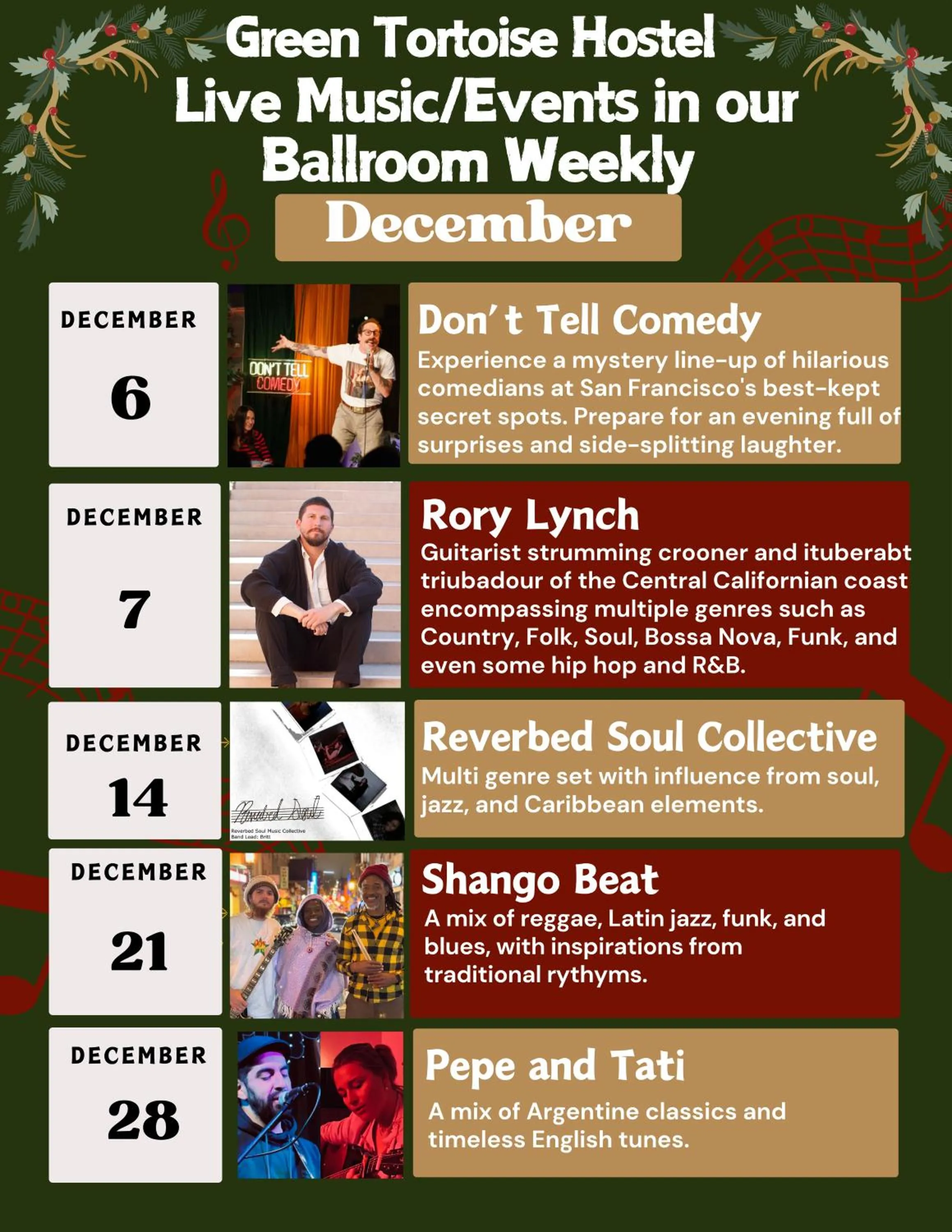 Communal lounge/ TV room in Green Tortoise Hostel